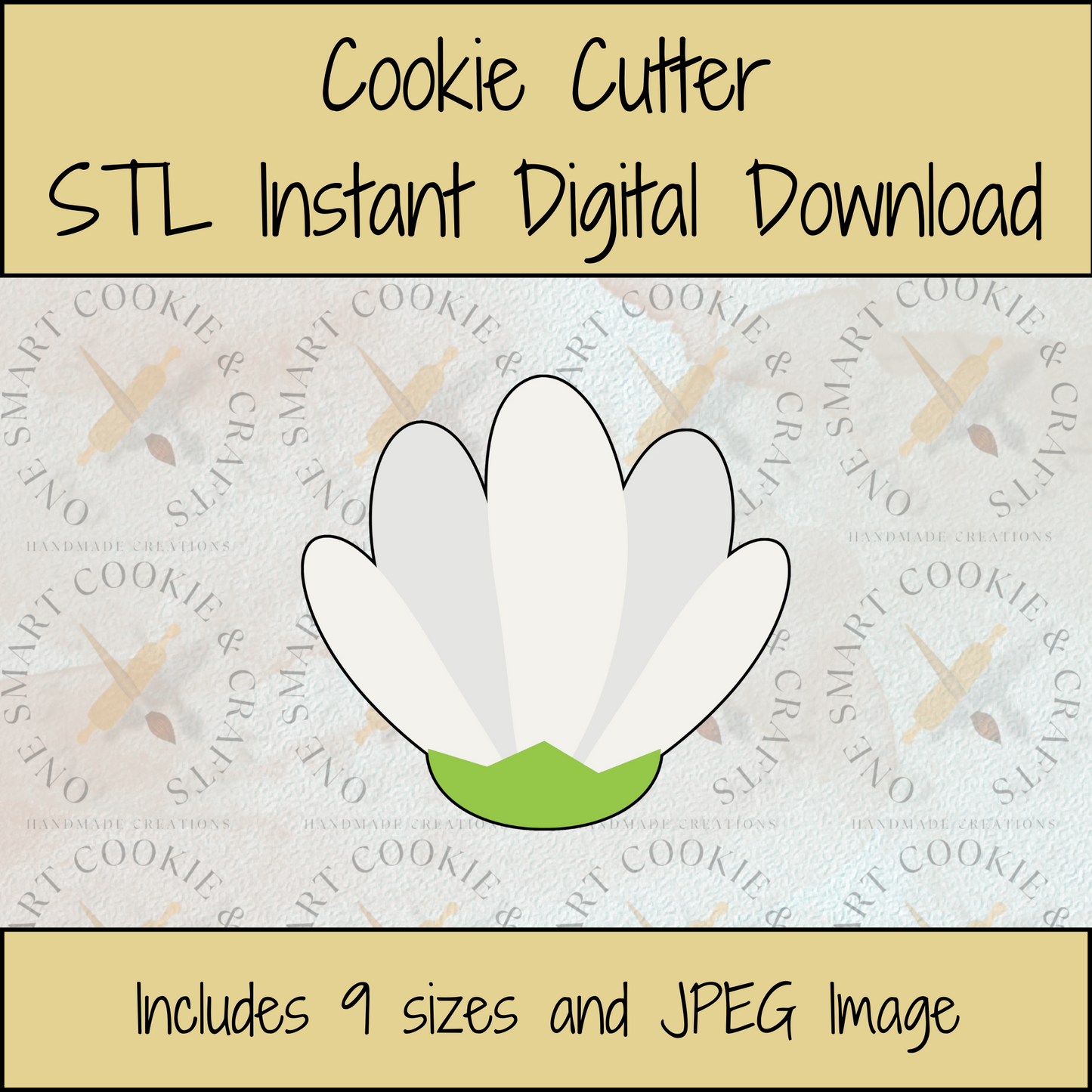 Flower Cookie Cutter STL File