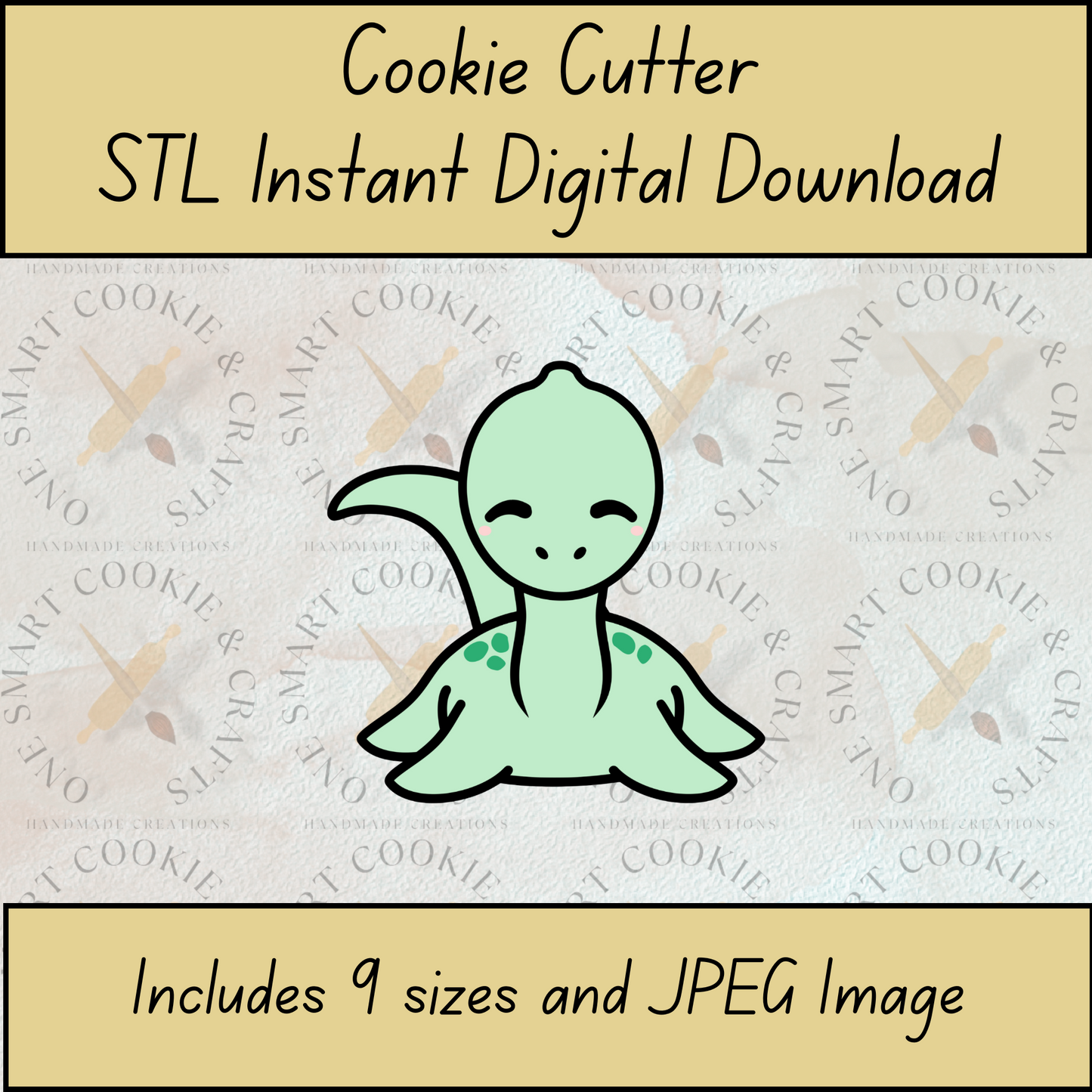 Sea Monster Cookie Cutter STL