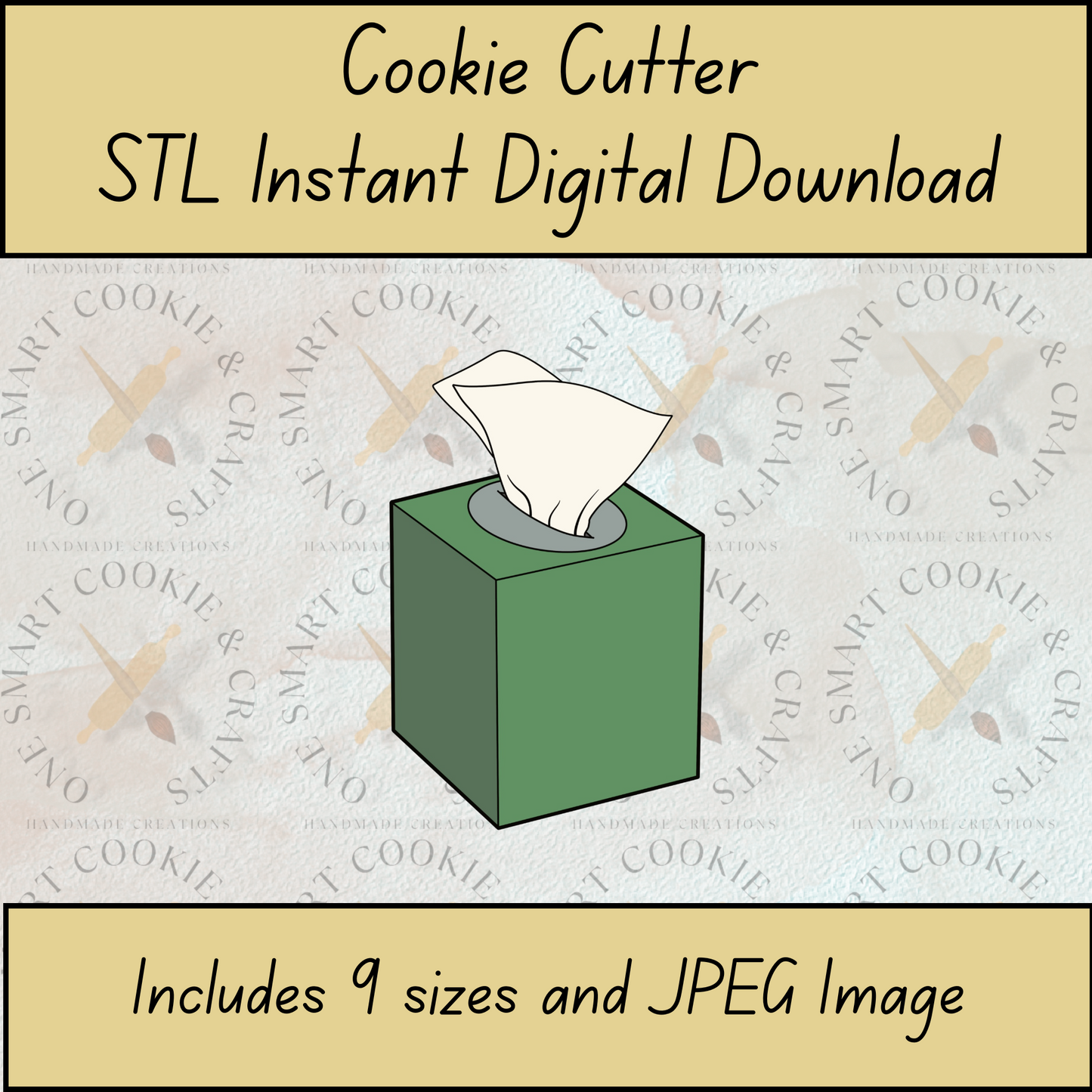 Tissues Cookie Cutter STL File
