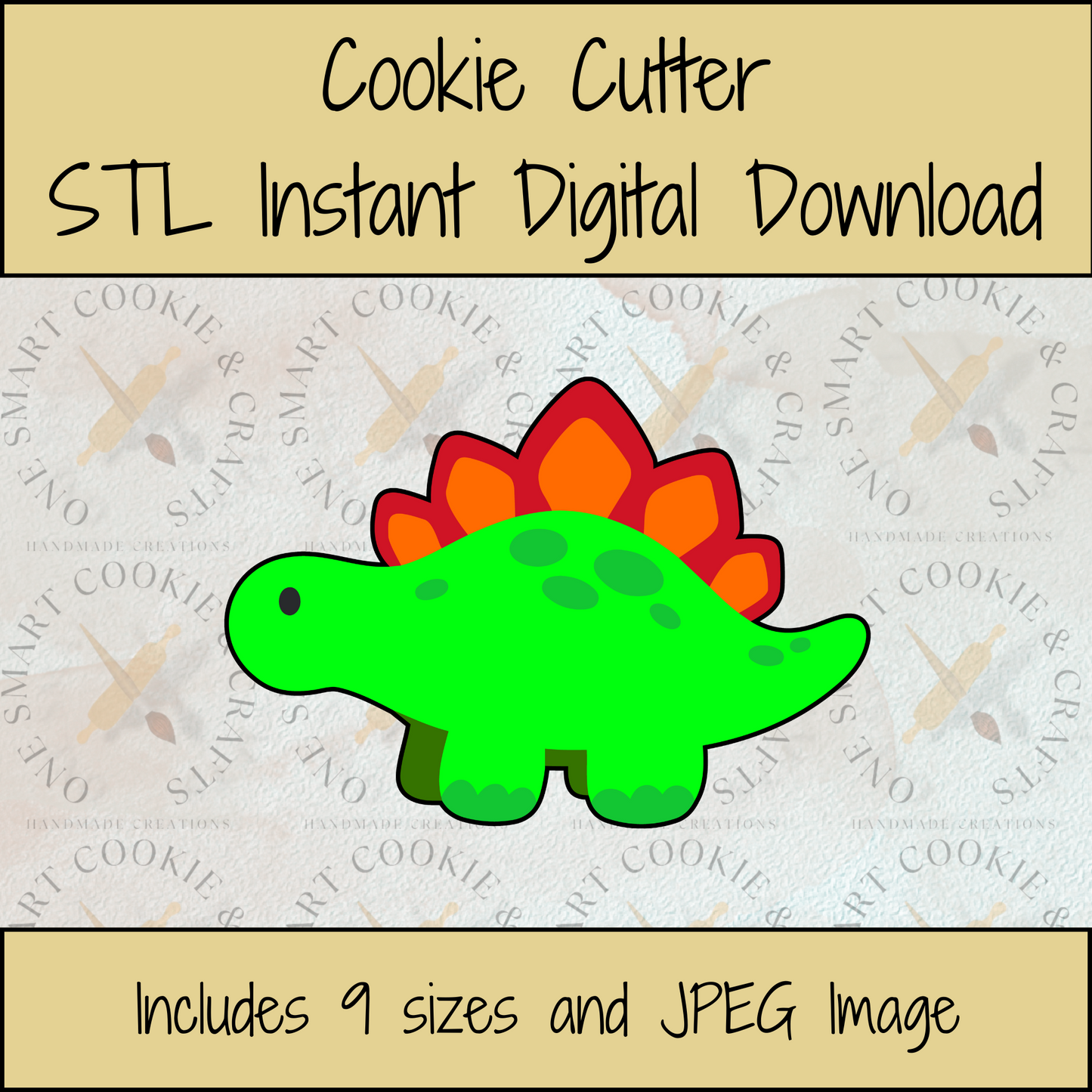 Dinosaur Cookie Cutter STL