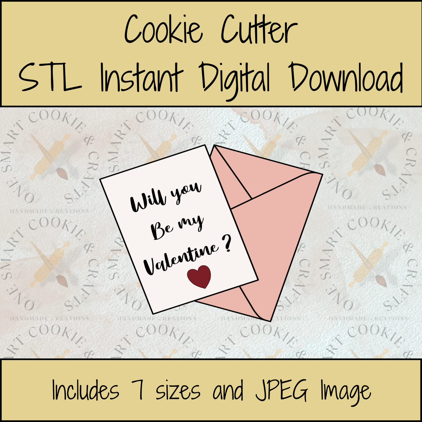 Letter Cookie Cutter STL File