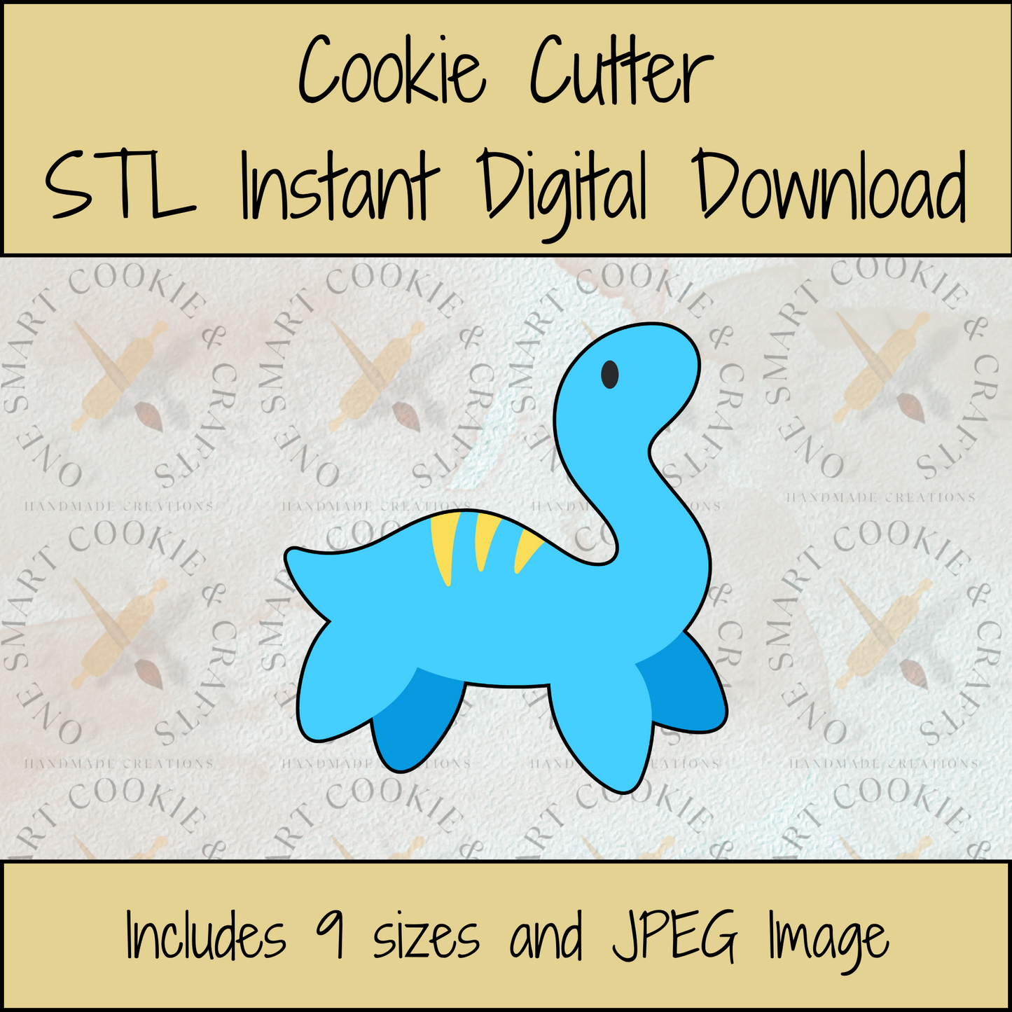 Dinosaur Cookie Cutter STL