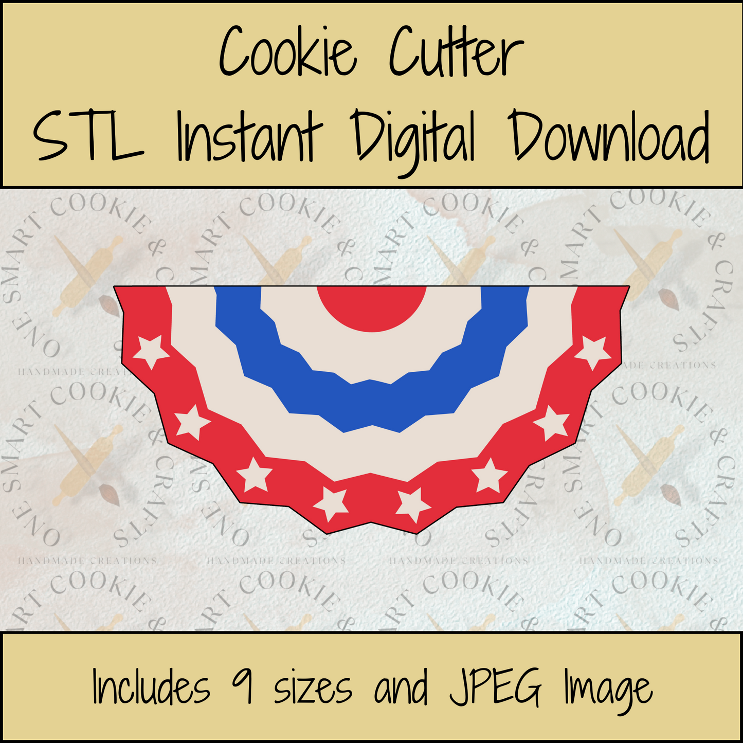Banner Cookie Cutter STL File