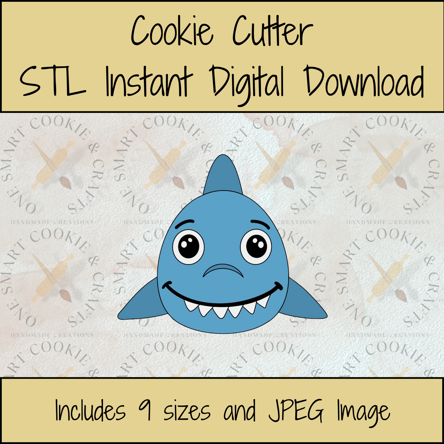 Shark Cookie Cutter STL File