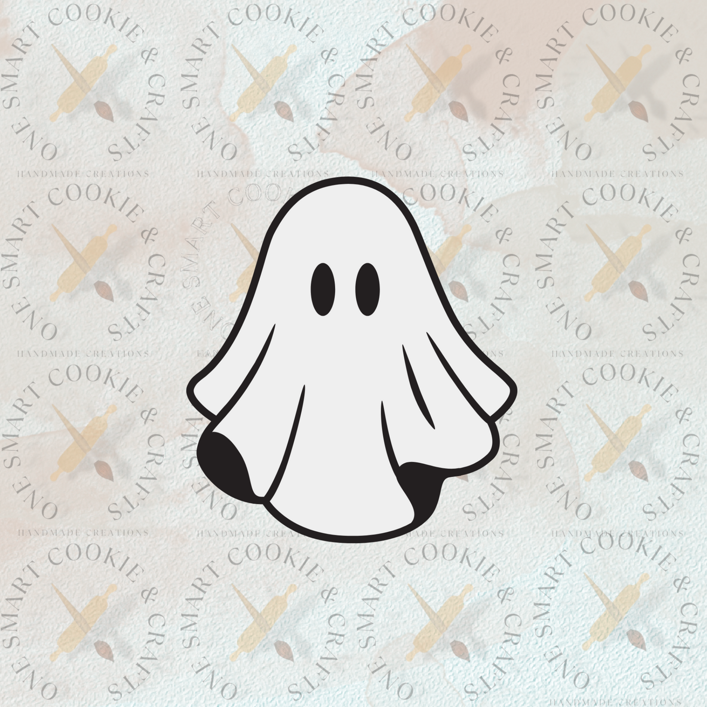 Short Ghost Cookie Cutter