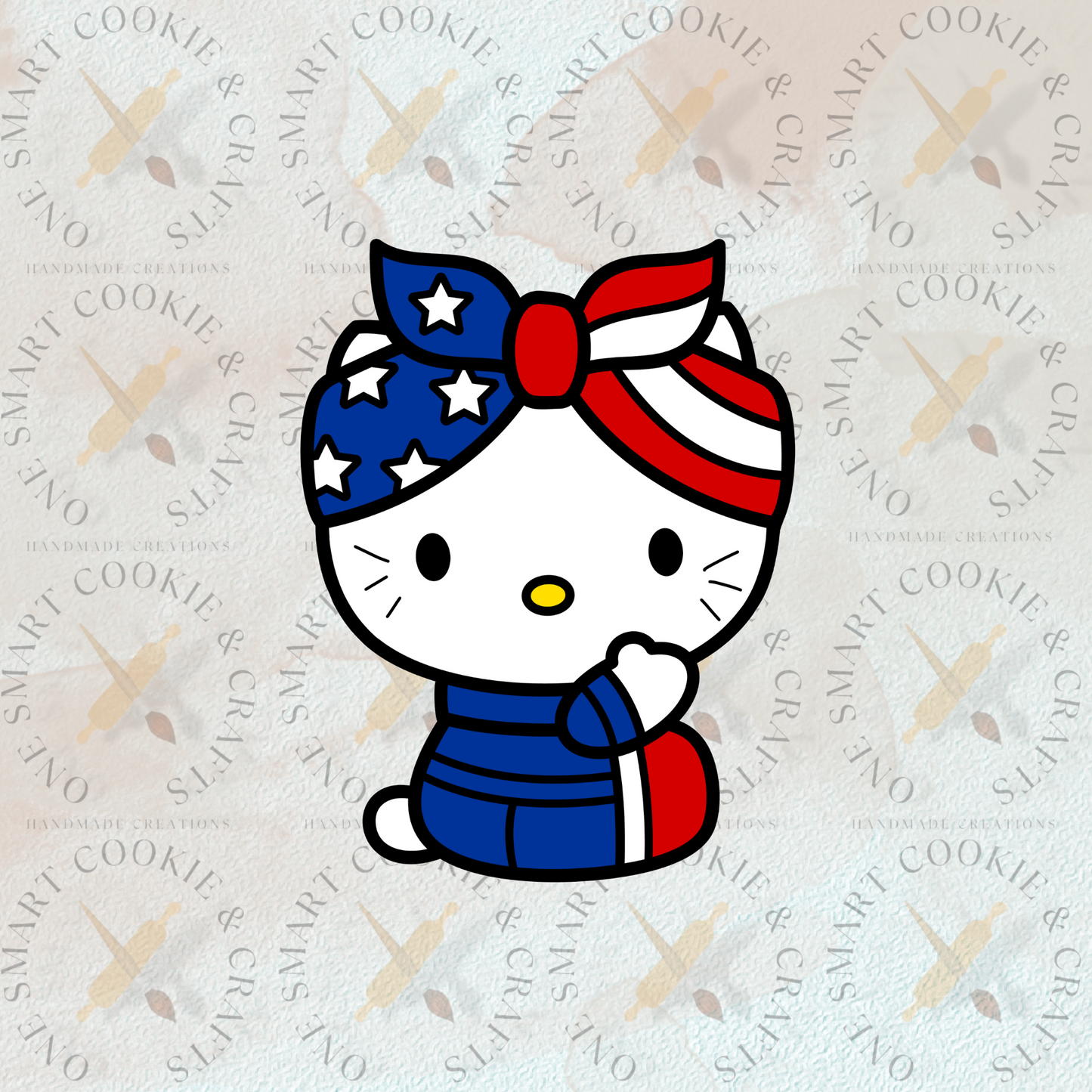 4th of July Kitty Cookie Cutter