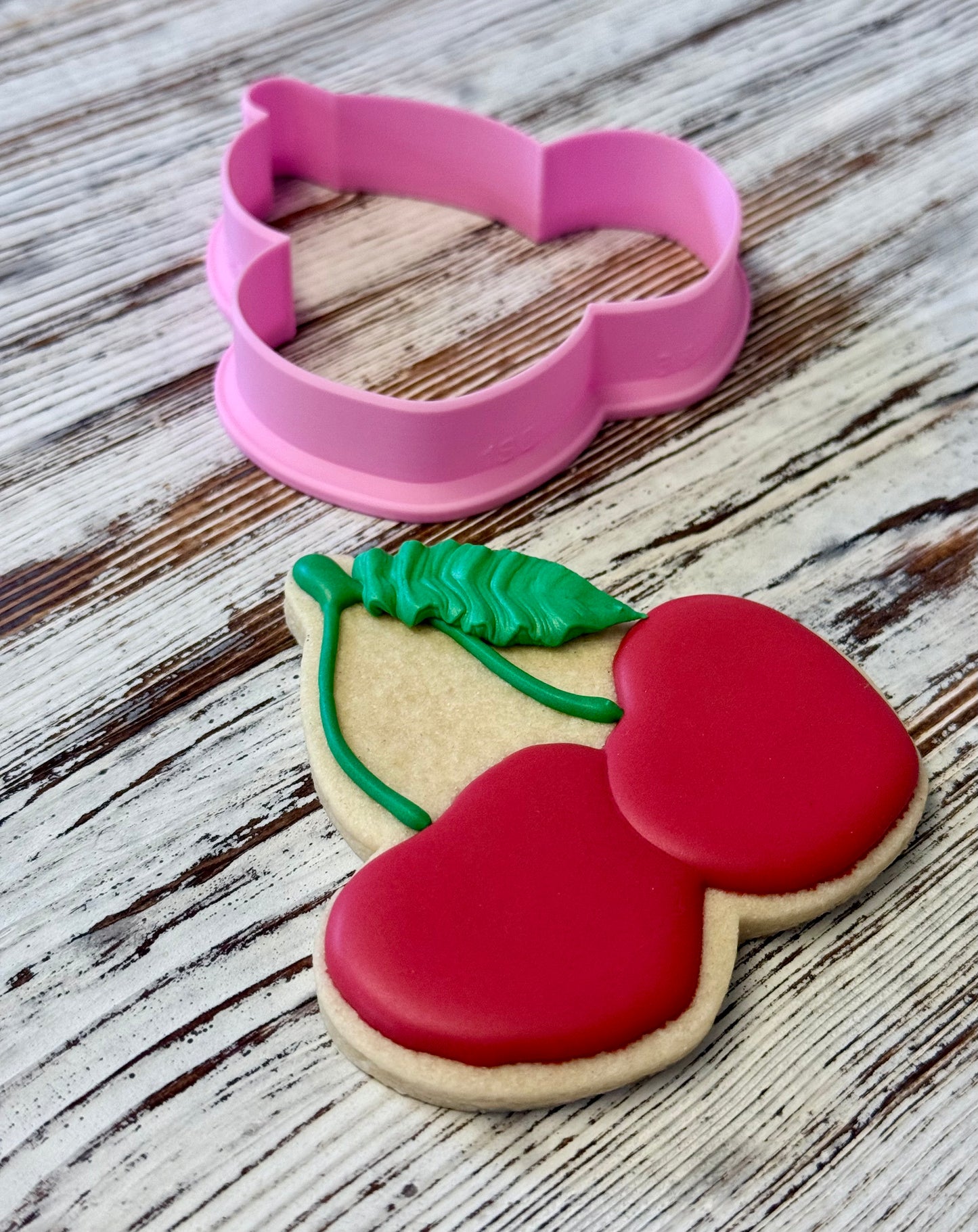 Heart Cherries Cookie Cutter STL File