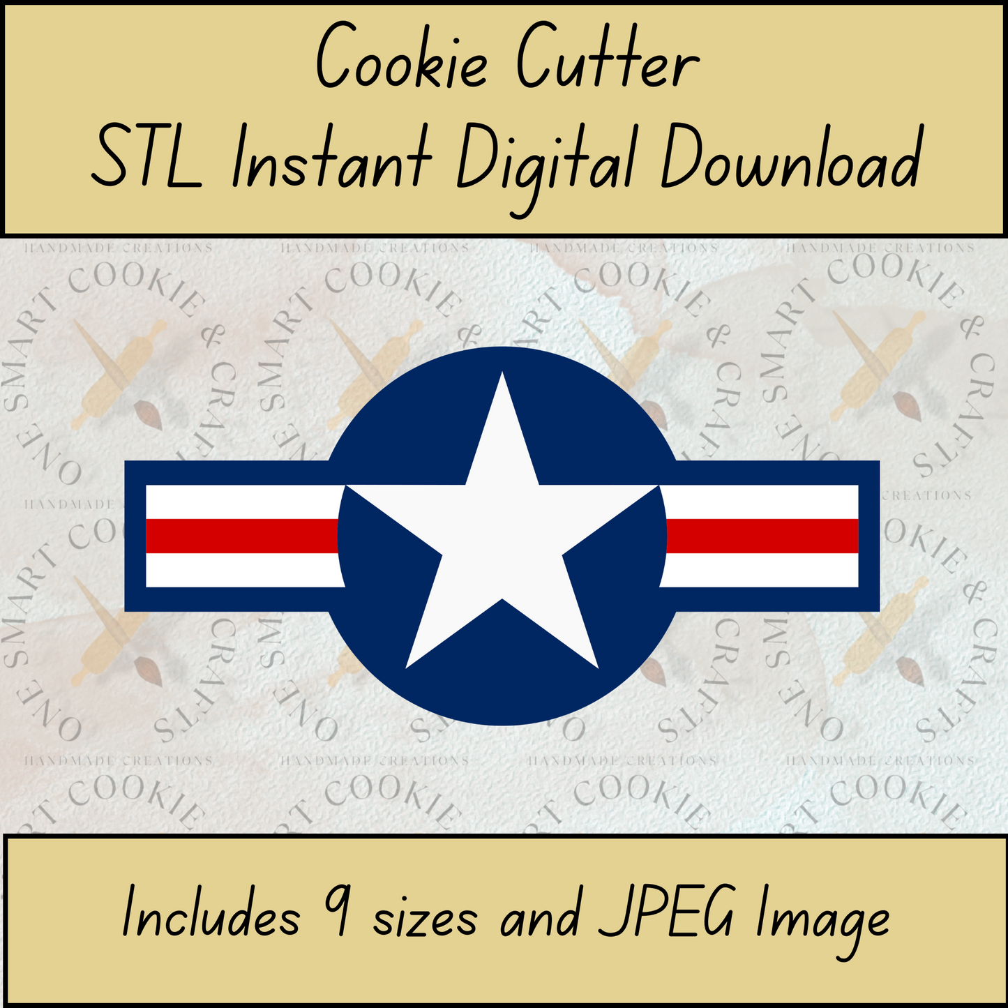 Military Insignia Cookie Cutter STL File