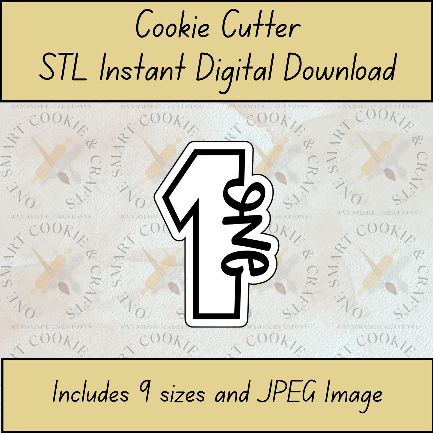1 Cookie Cutter STL File