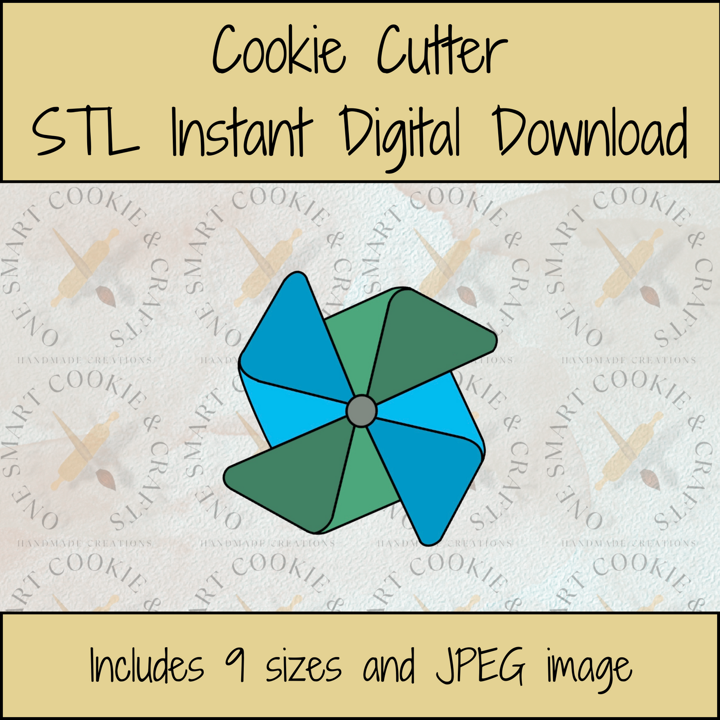 Fan Cookie Cutter STL File