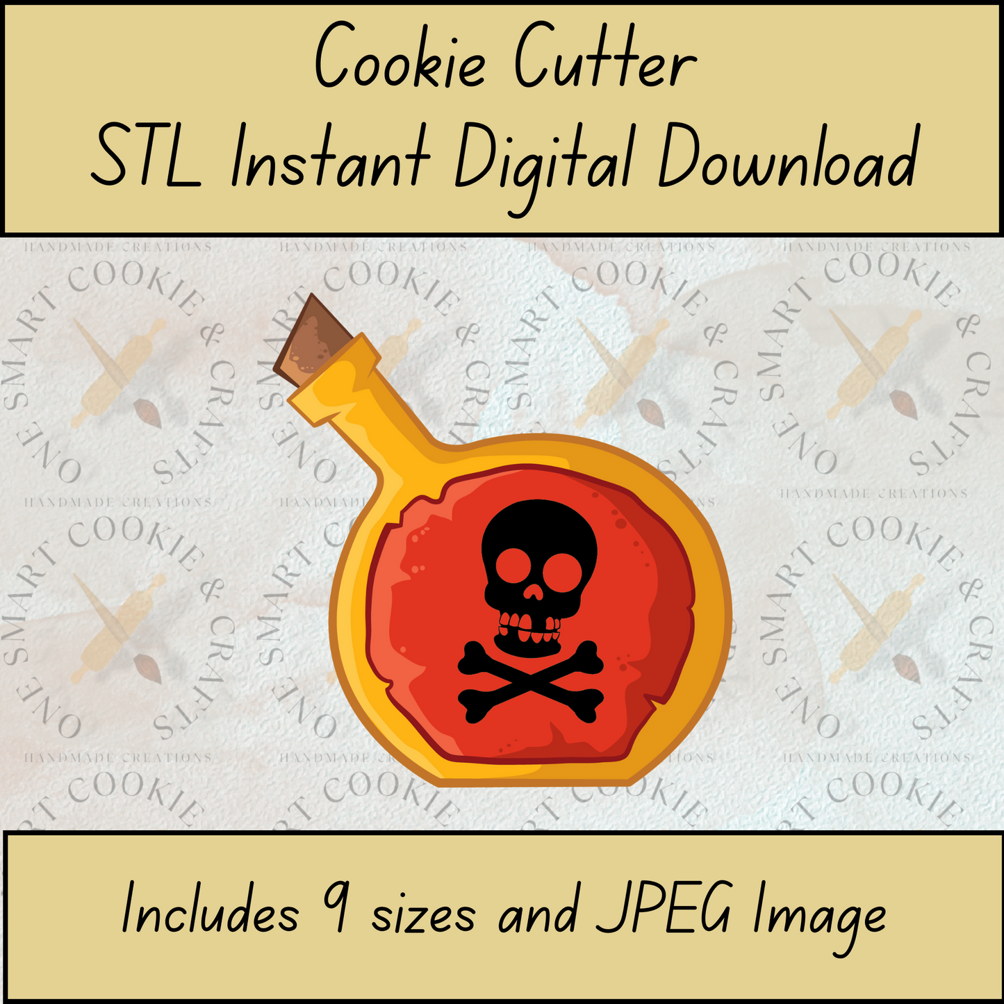 Potion Cookie Cutter STL File