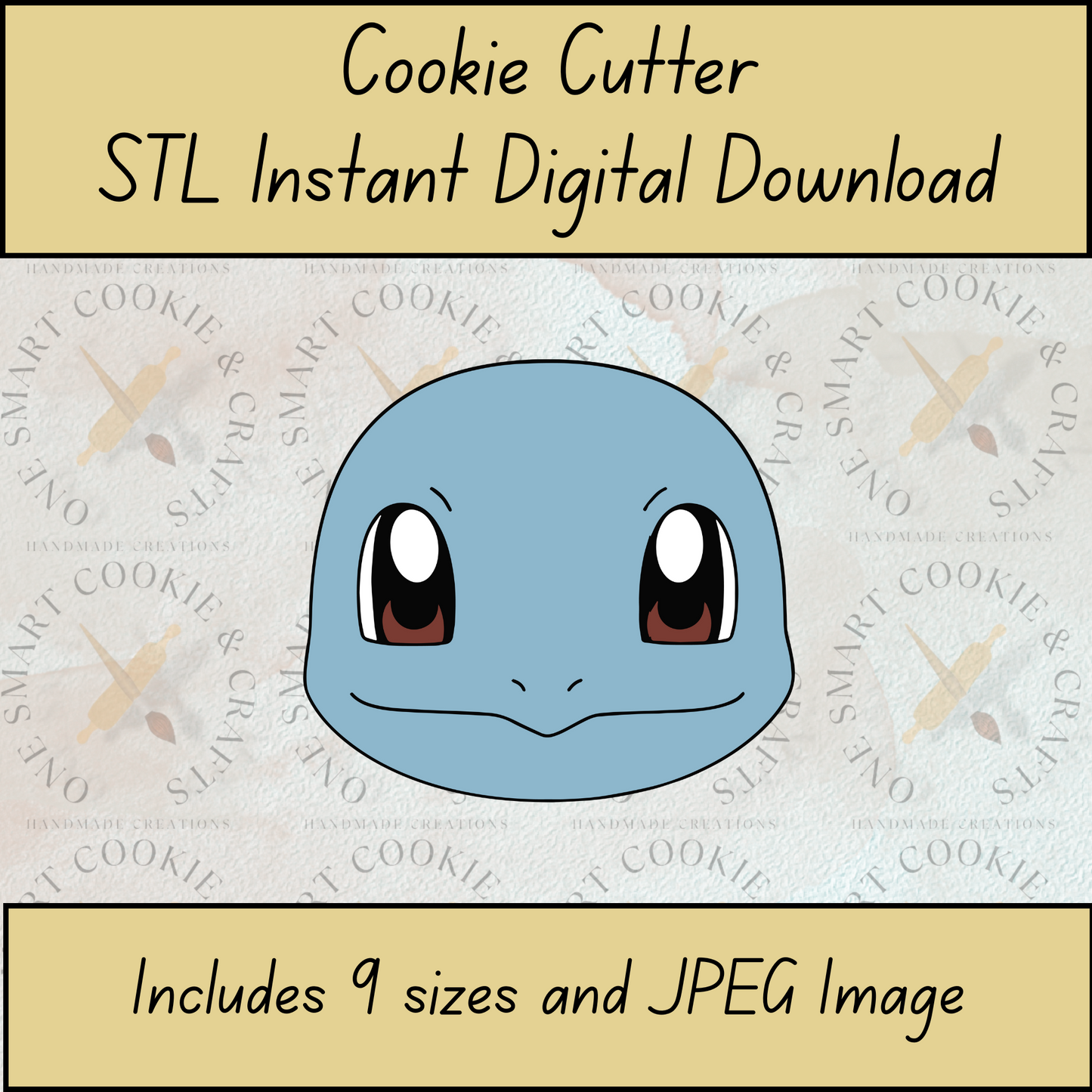 Blue Alien Cookie Cutter STL File