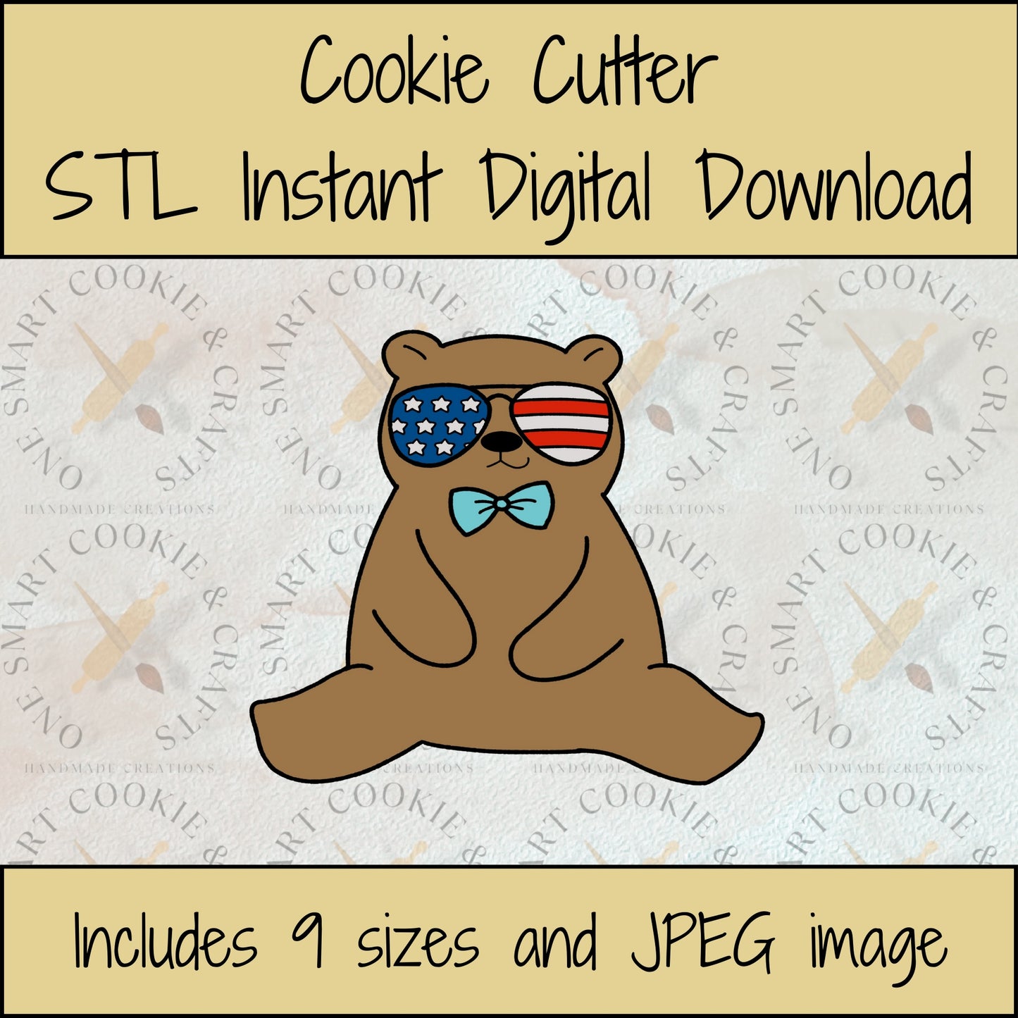 Bear Cookie Cutter STL File