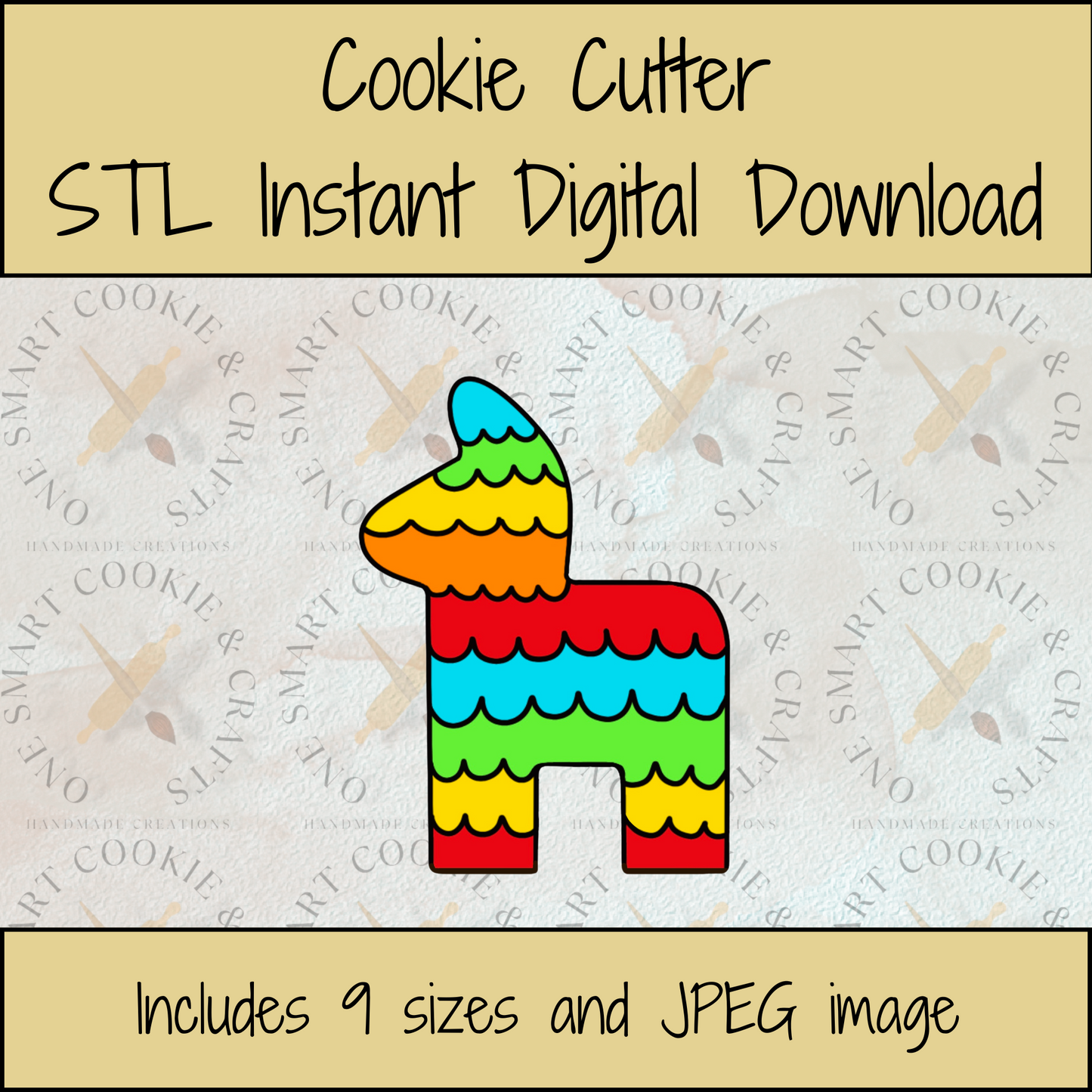 Piñata Cookie Cutter STL File