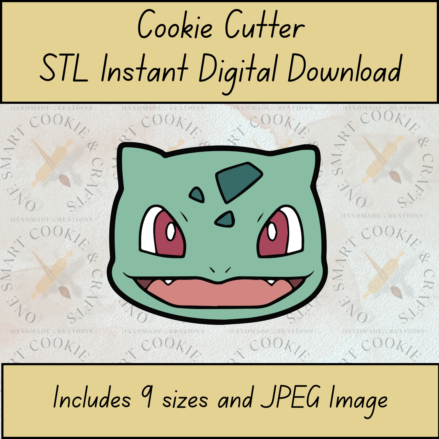 Green Alien Cookie Cutter STL File