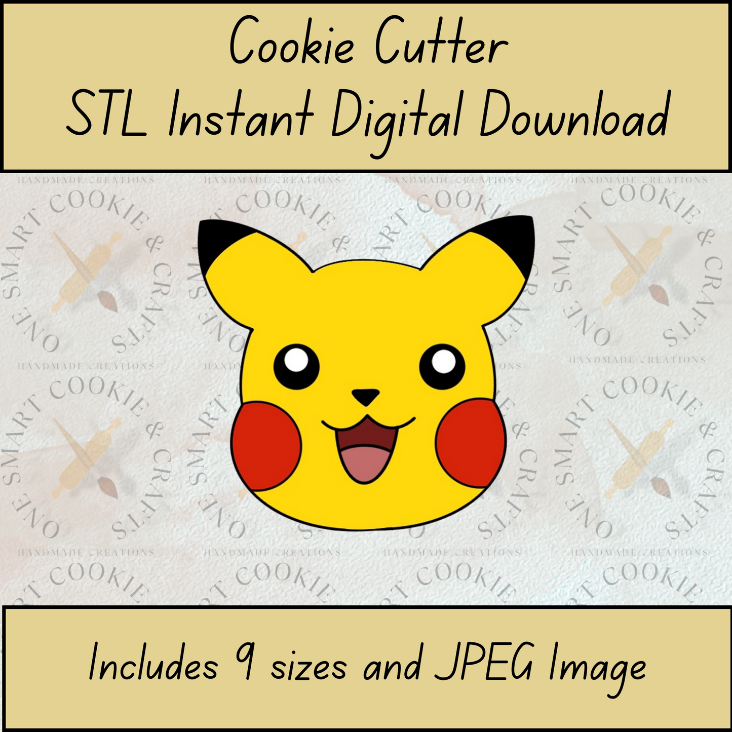 Yellow Alien Cookie Cutter STL File