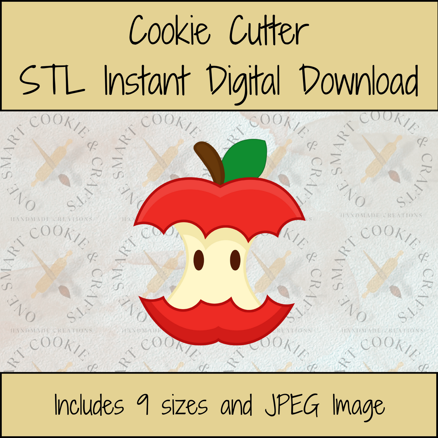 Apple Cookie Cutter STL File
