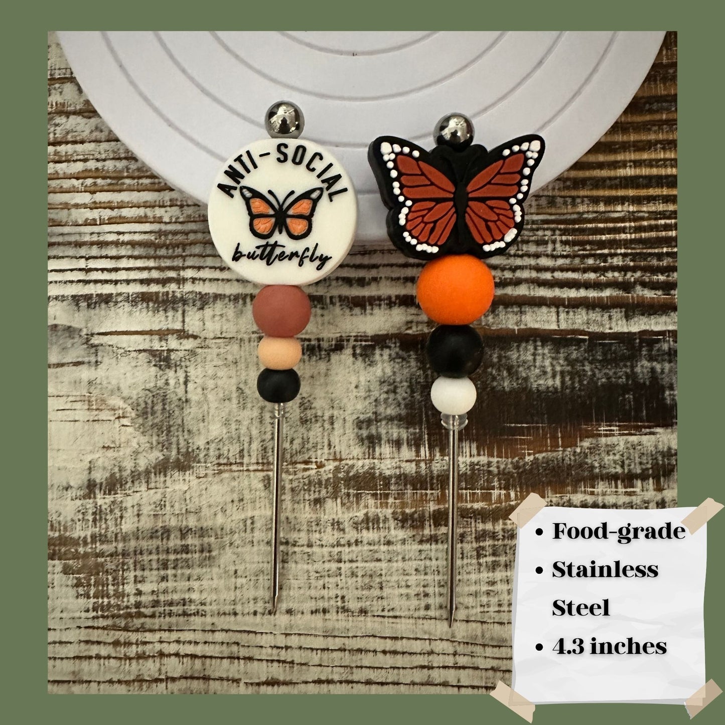 Escribano de galletas de mariposa