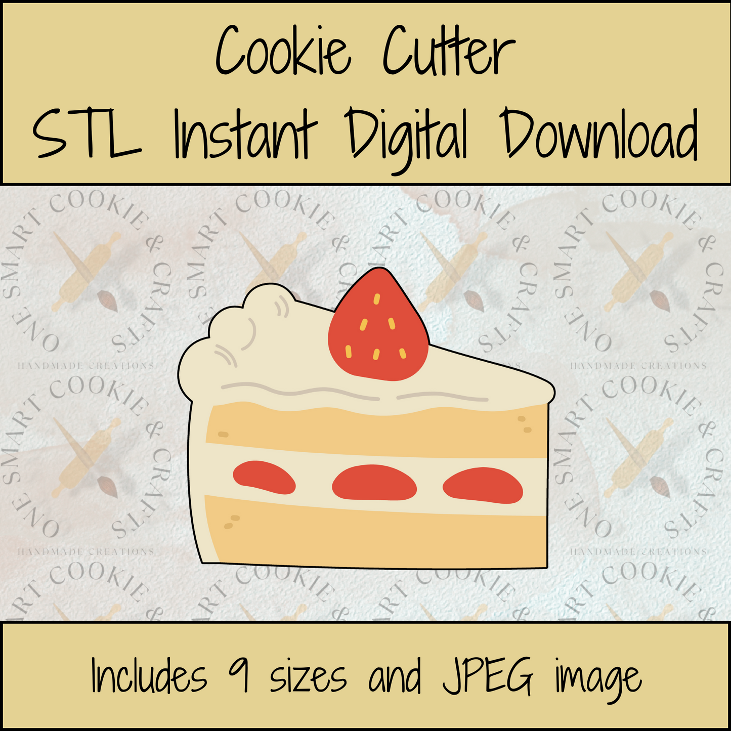 Cake Cookie Cutter STL File