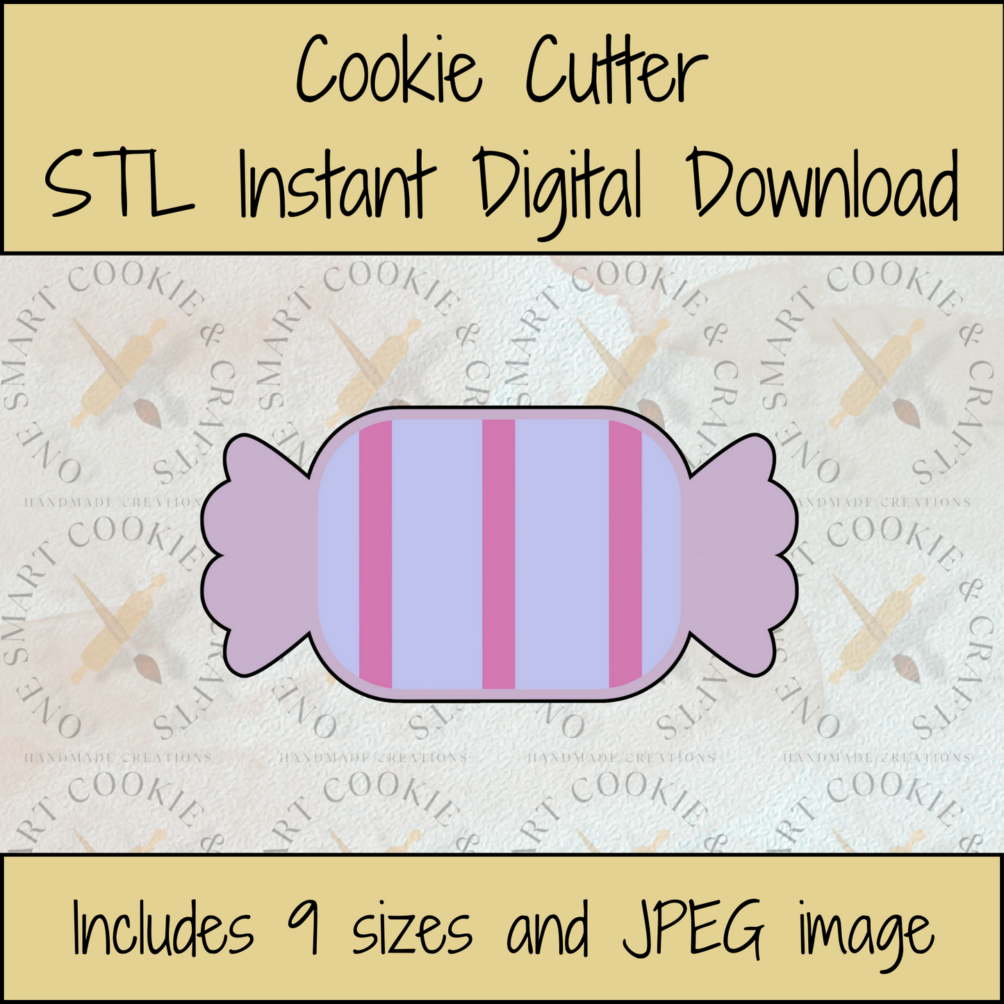 Candy Cookie Cutter STL File