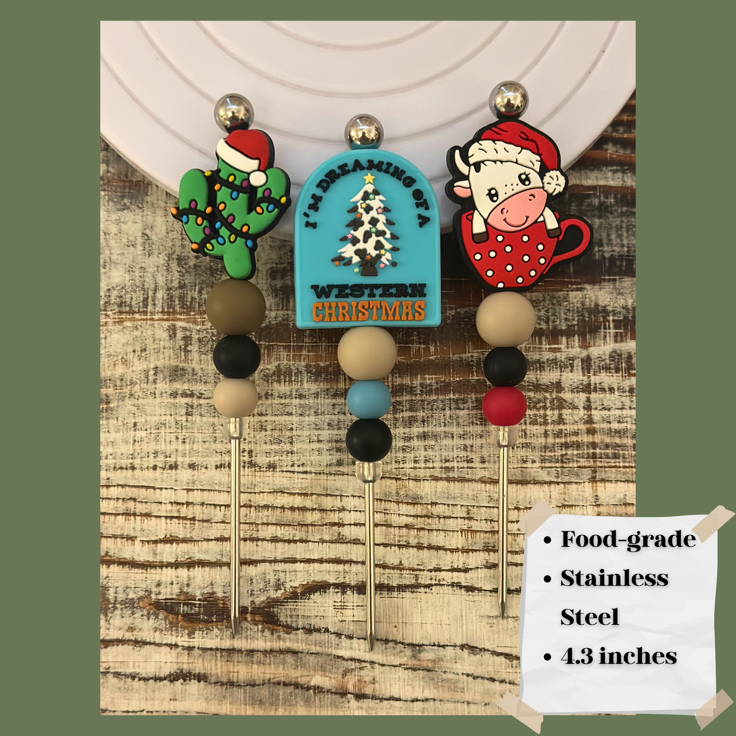 Escribano de galletas navideñas