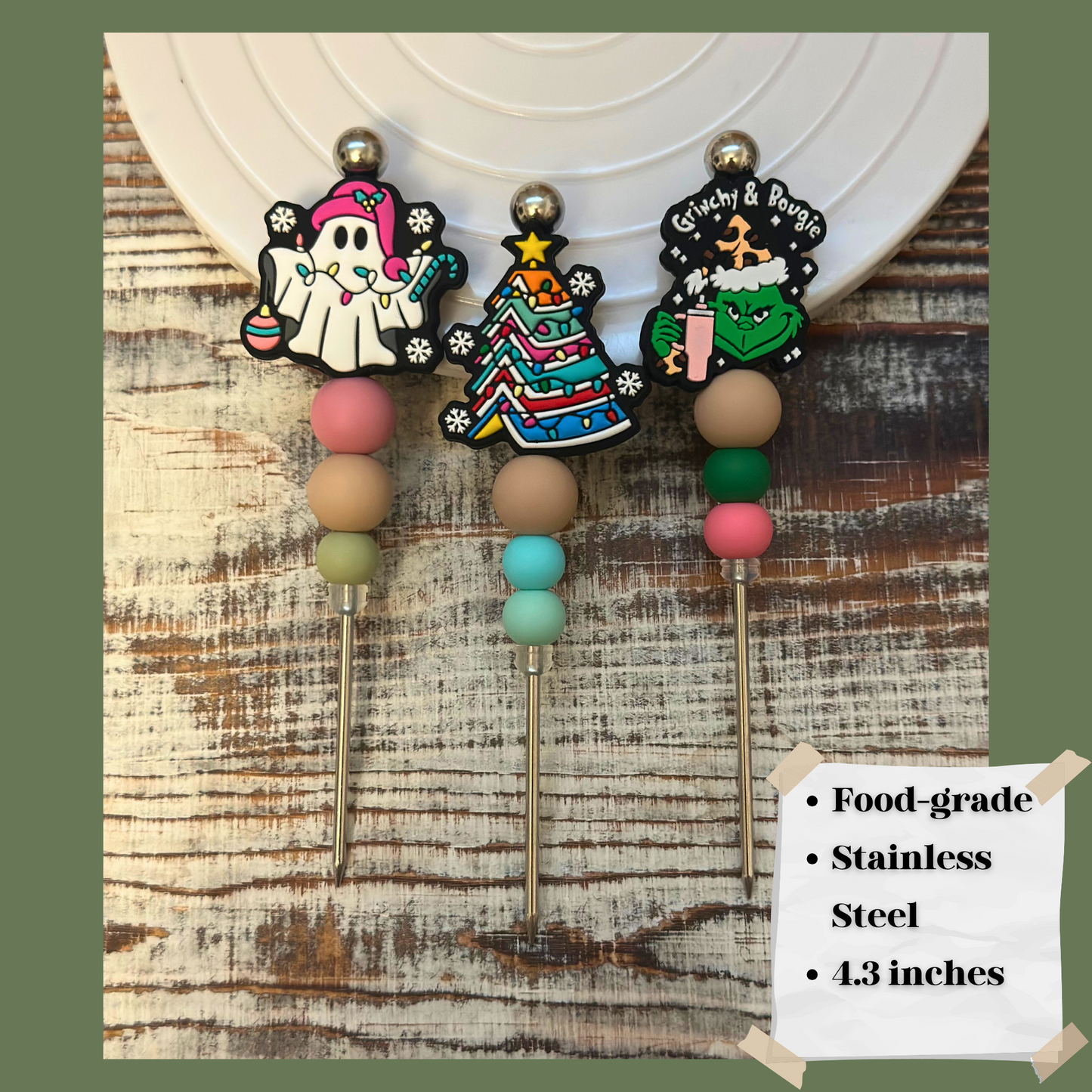 Escribano de galletas navideñas