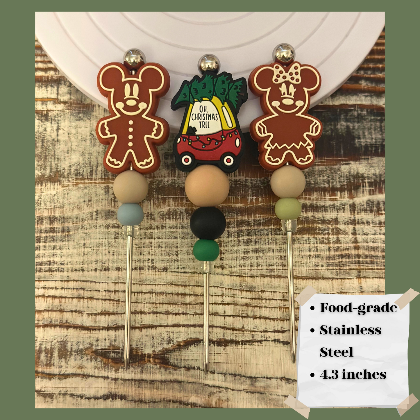 Escribano de galletas navideñas