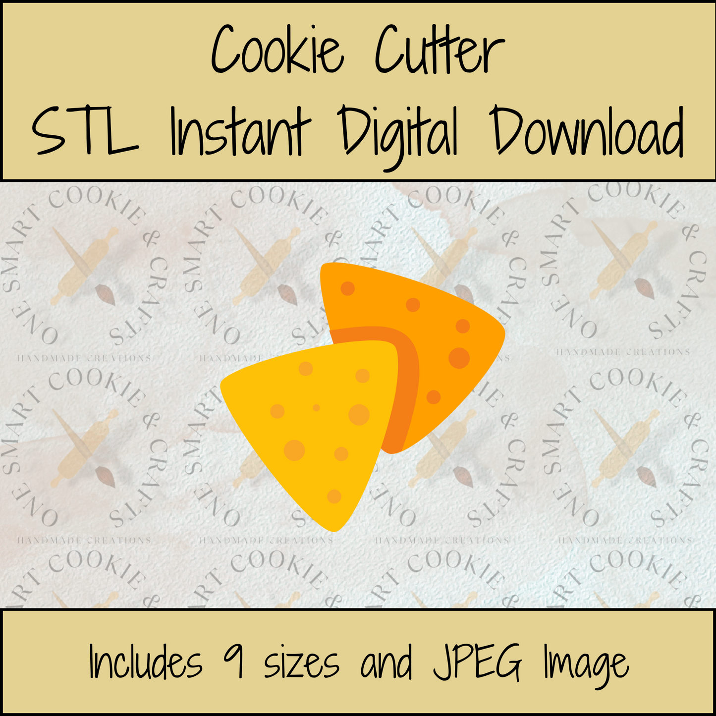 Chips Cookie Cutter STL File