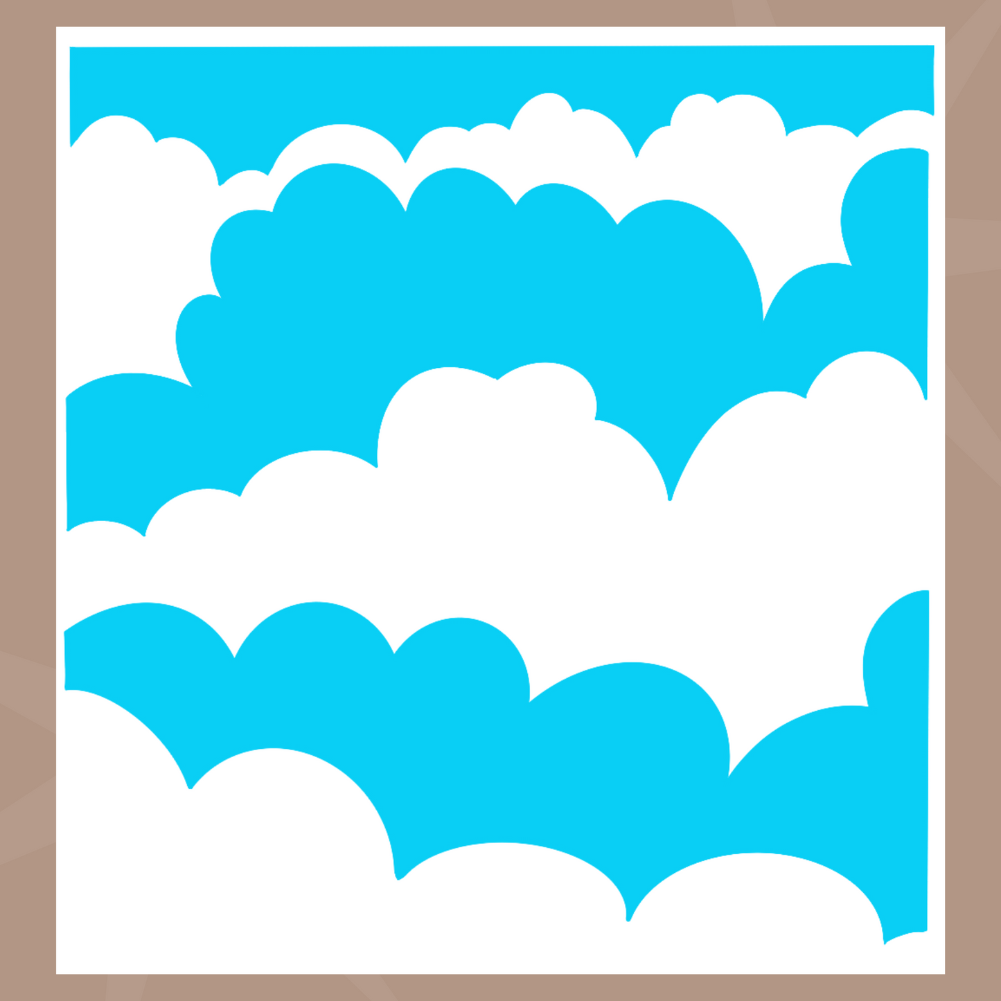 Plantilla de galleta de nube