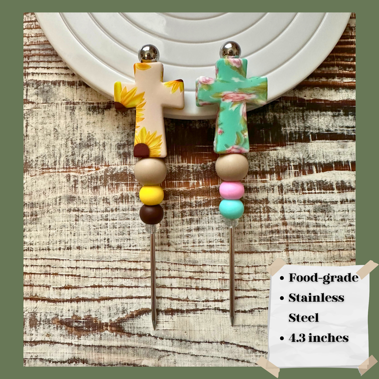 Floral Cross Cookie Scribe