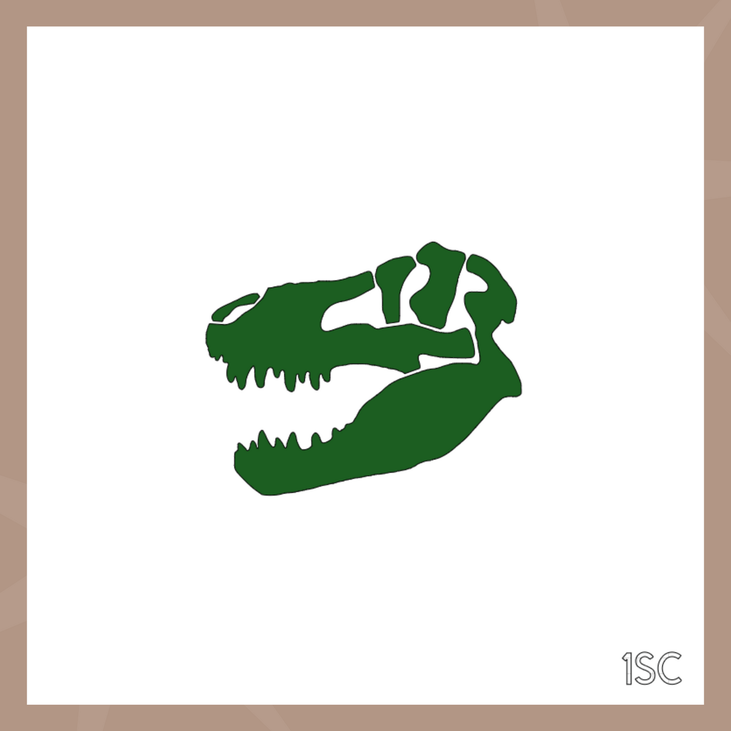 Dinosaur Skull Cookie Stencil