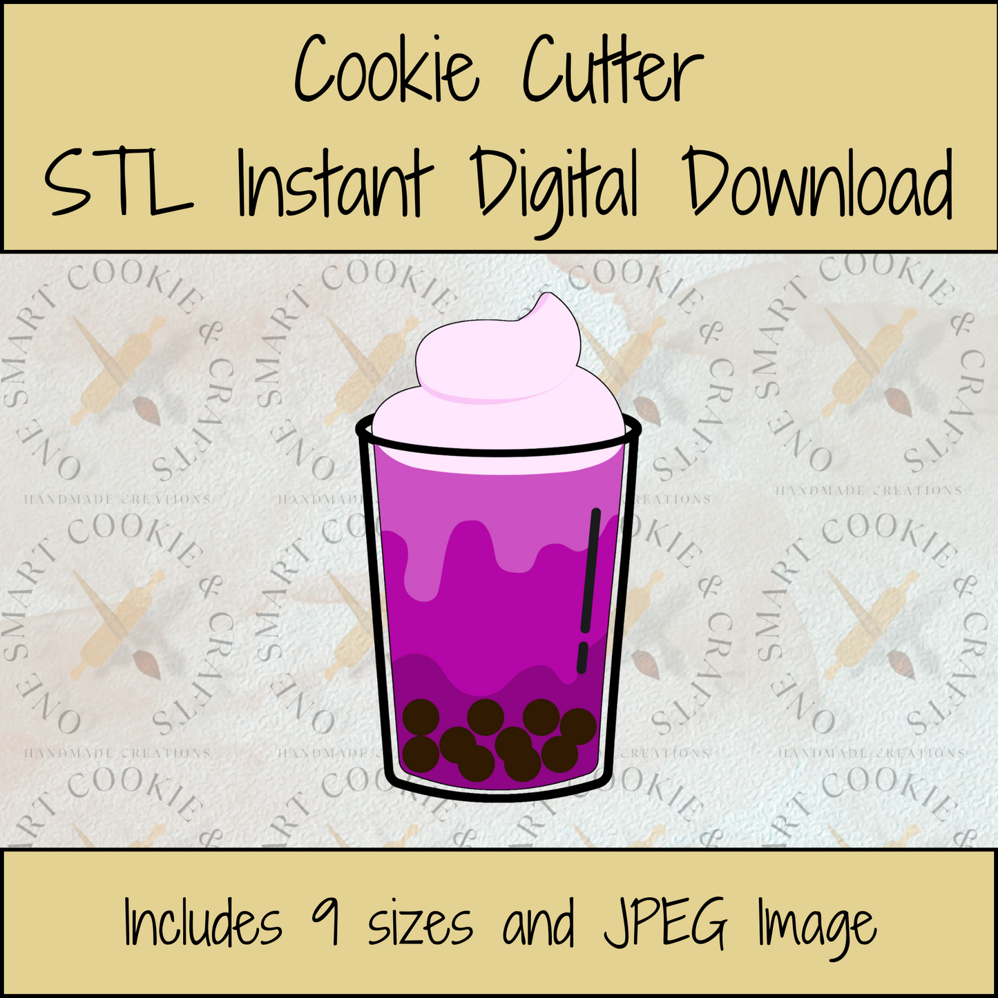 Drink Cup Cookie Cutter STL File