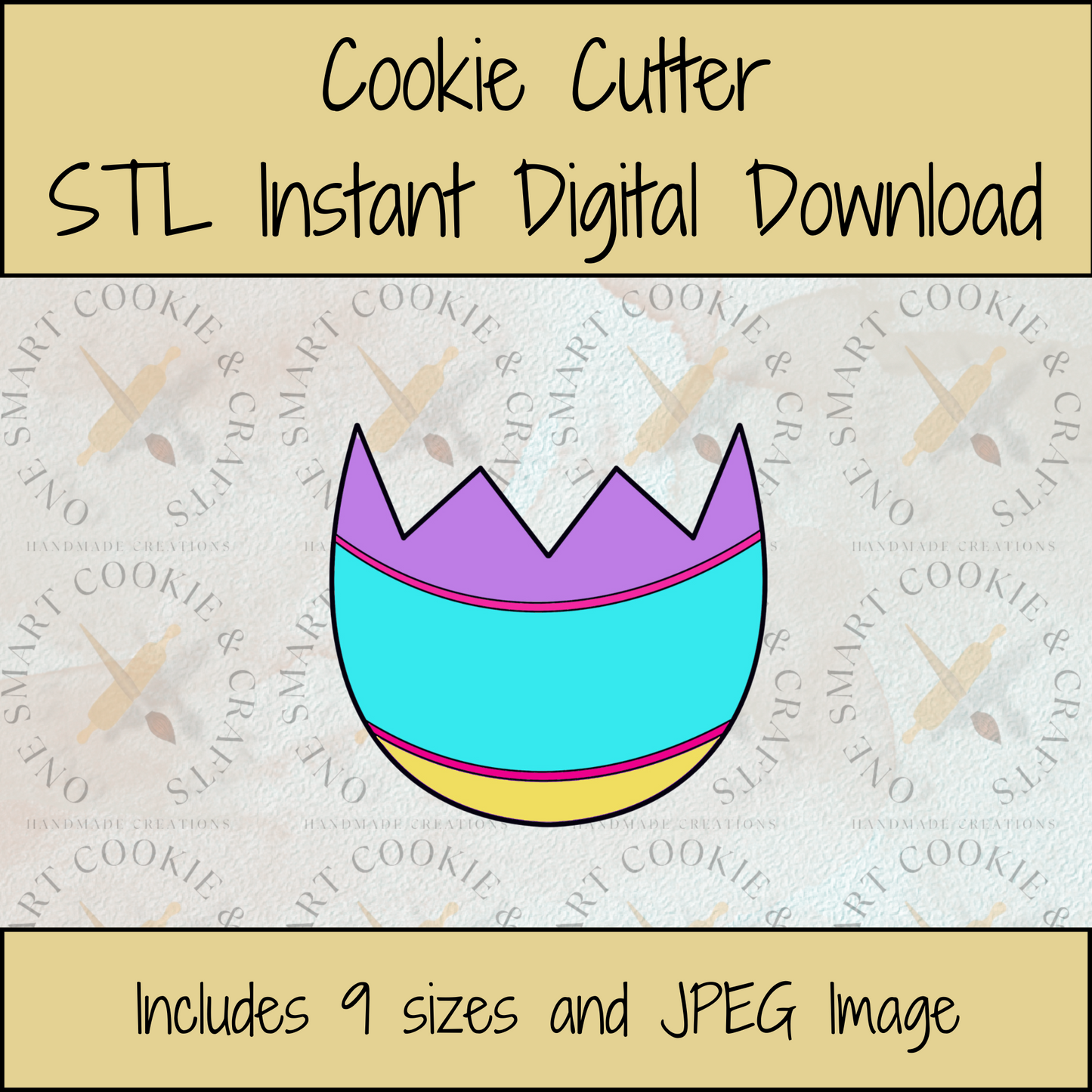 Easter Egg Cookie Cutter STL File