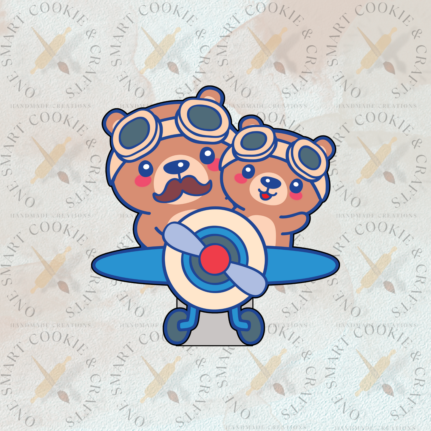 Bear Airplane Cookie Cutter