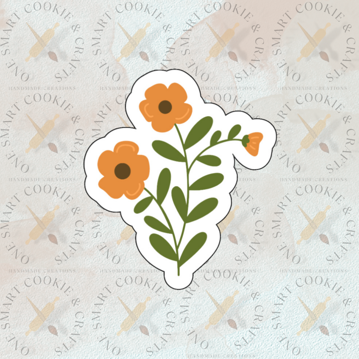 Cortador de galletas florales