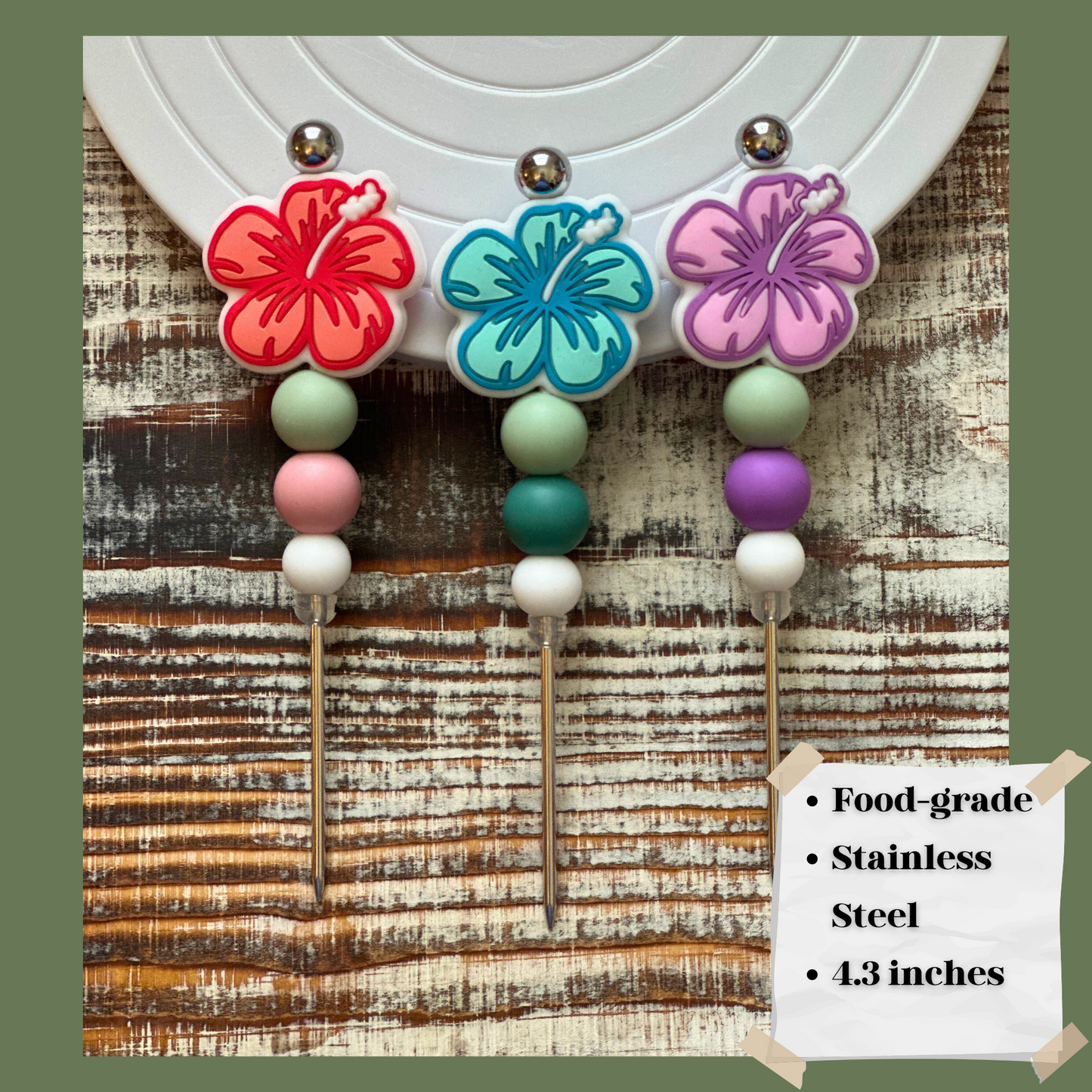 Escribano de galletas florales