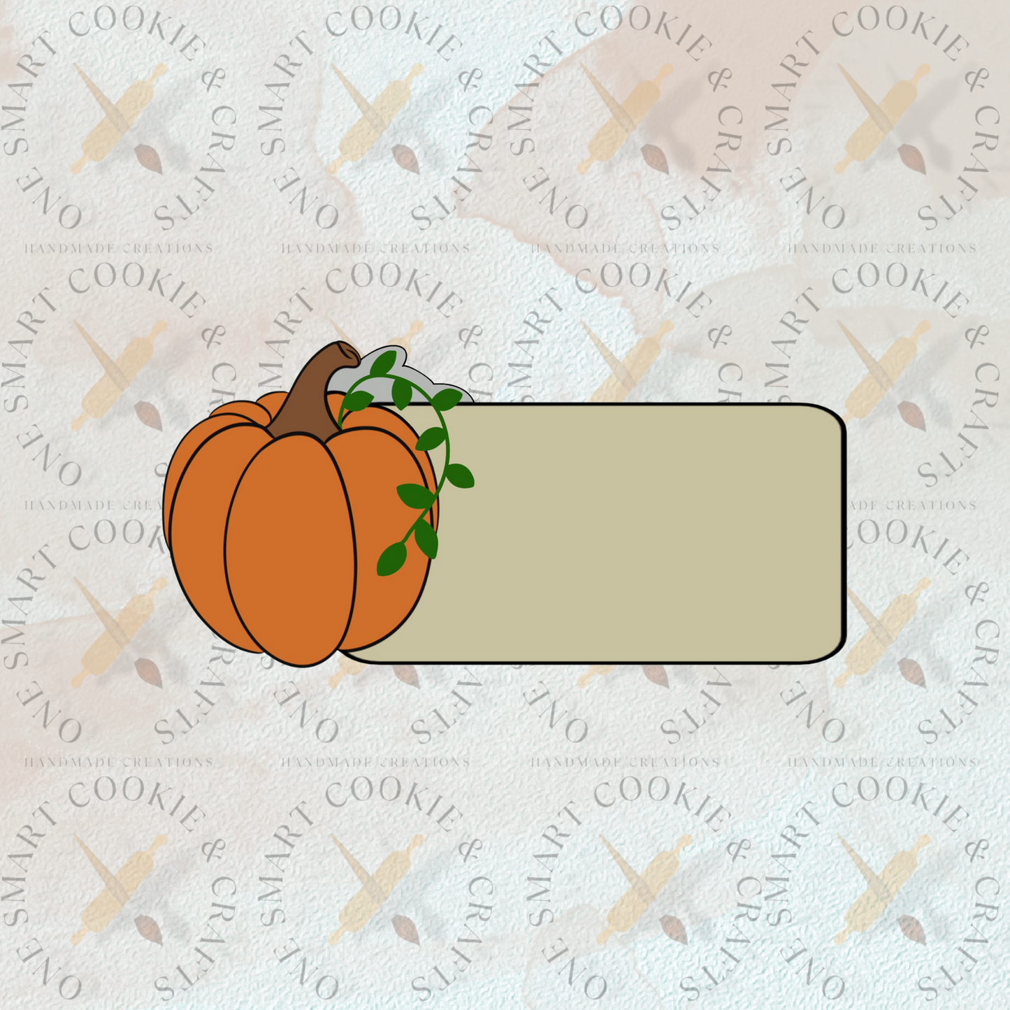 Cortador de galletas con placa de calabaza