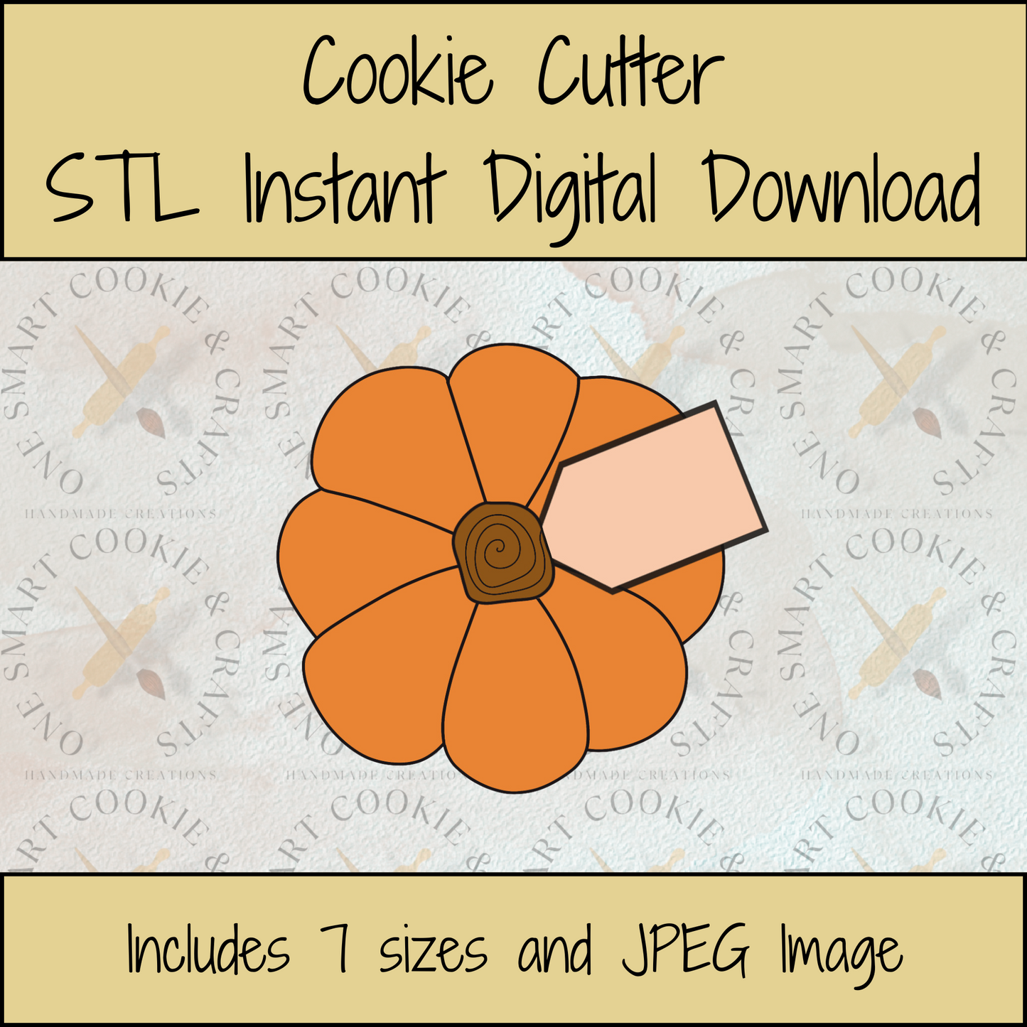 Pumpkin Cookie Cutter STL File