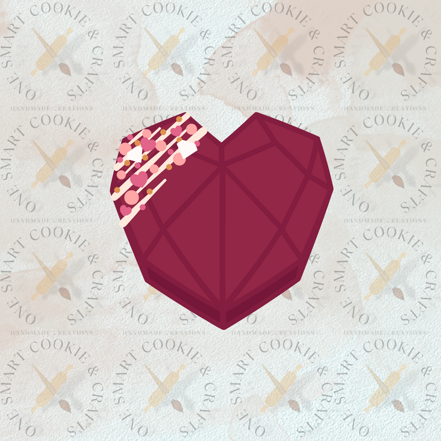 Cortador de galletas de corazón de caramelo