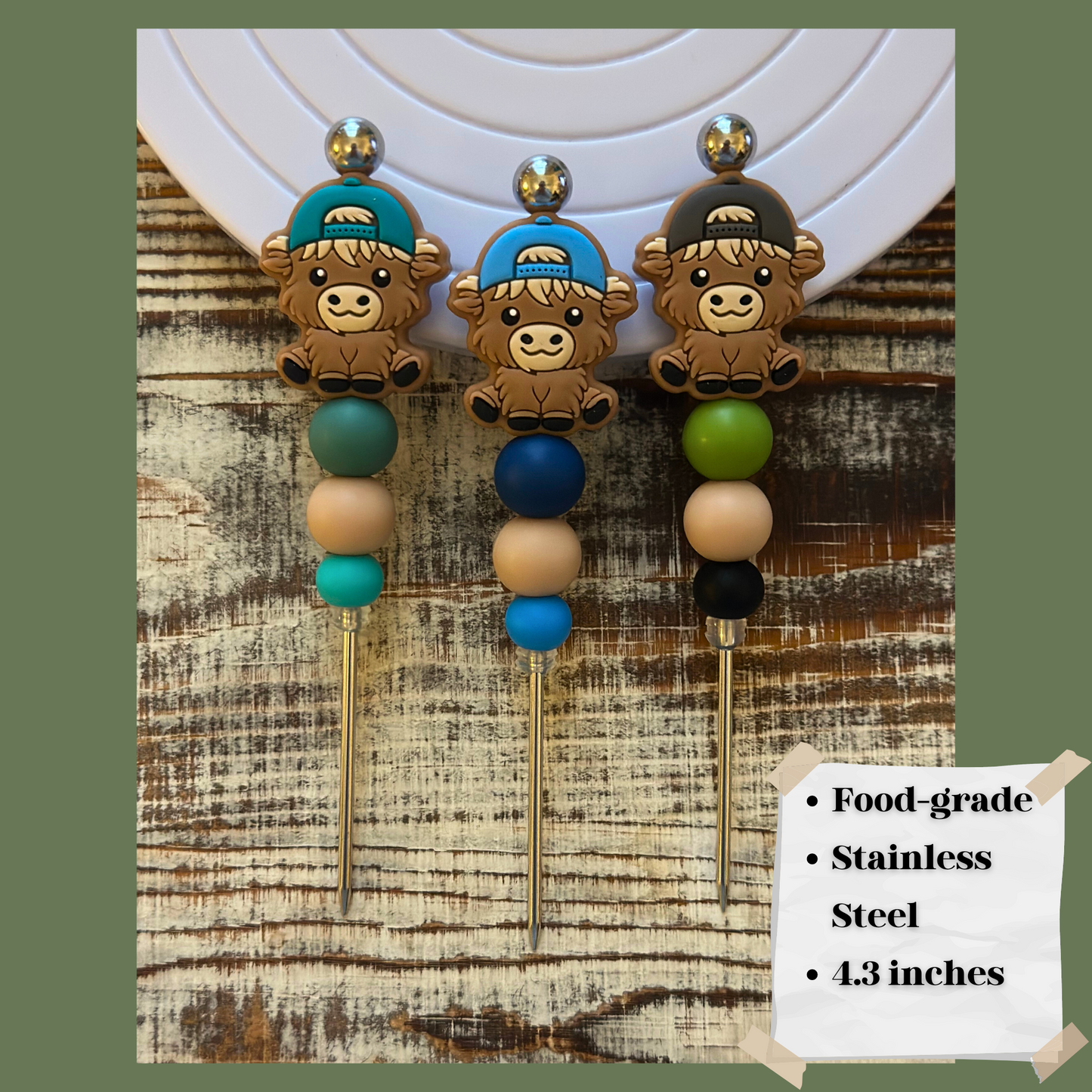 Escribano de galletas de vaca de las tierras altas