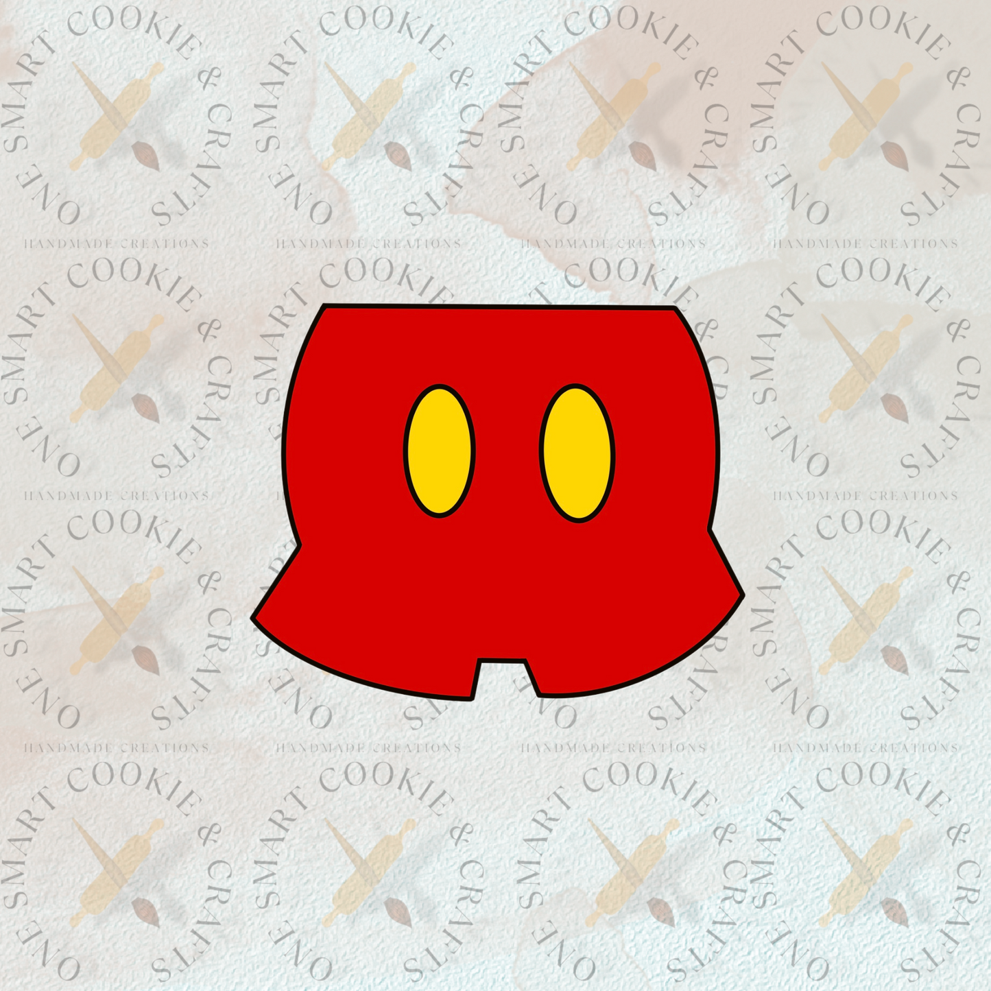 Cortador de galletas de pantalones de ratón