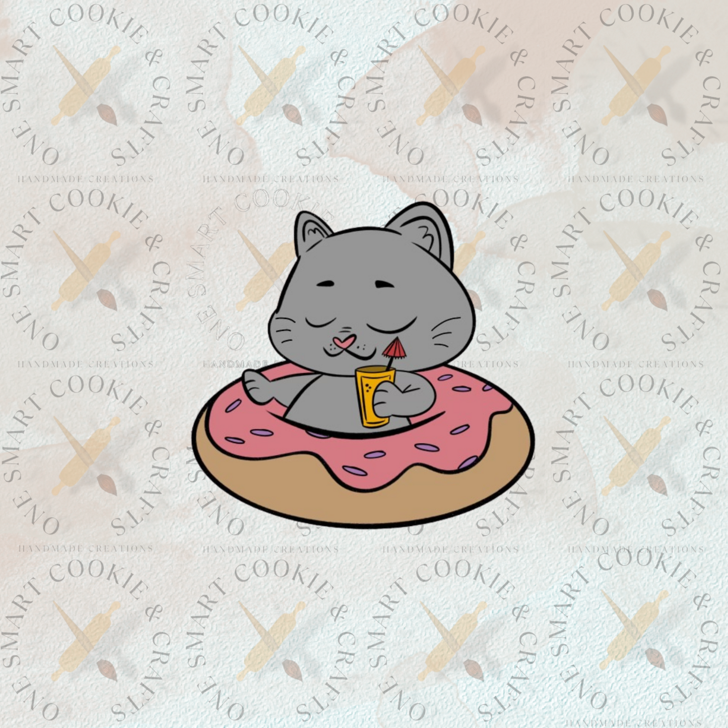 Beach Cat Cookie Cutter