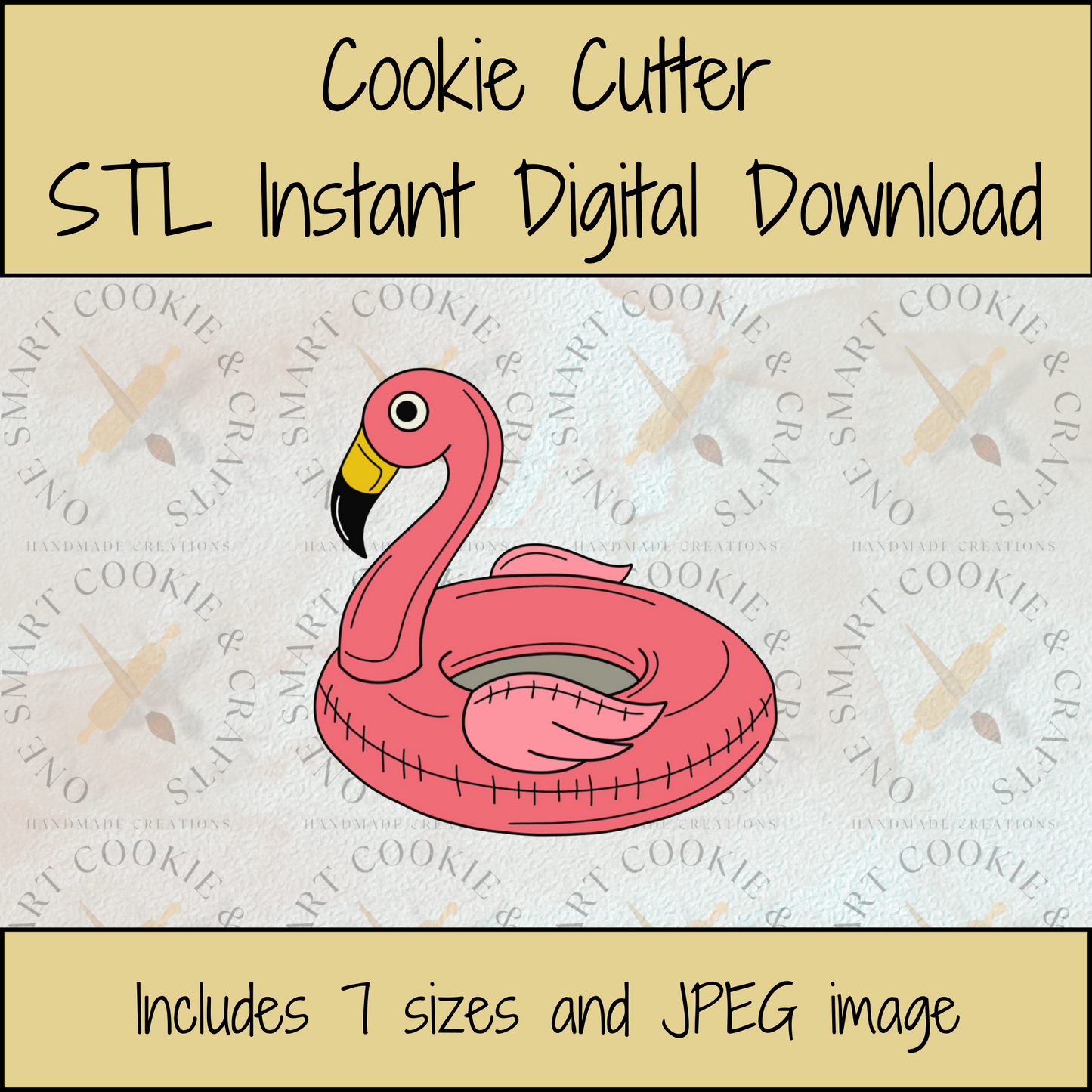 Flamingo Cookie Cutter STL File