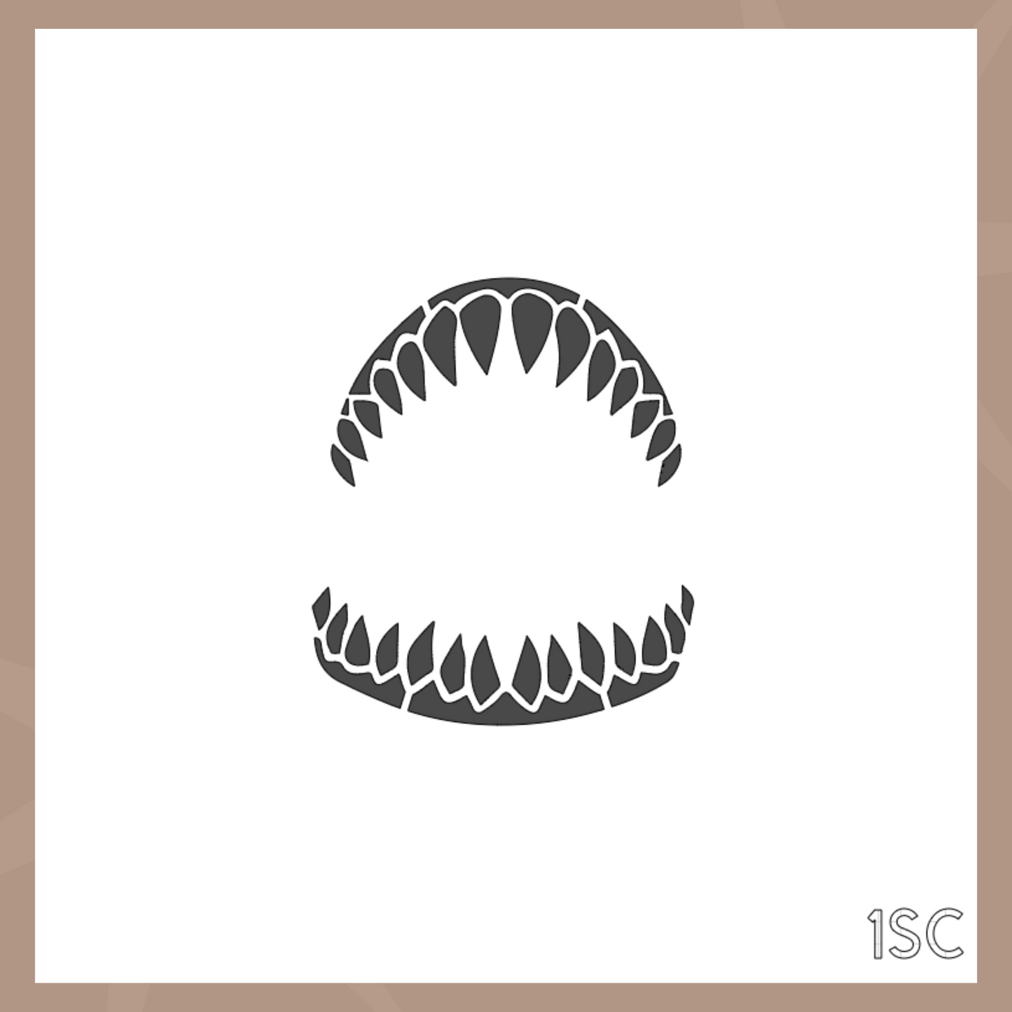 Shark Teeth Cookie Stencil