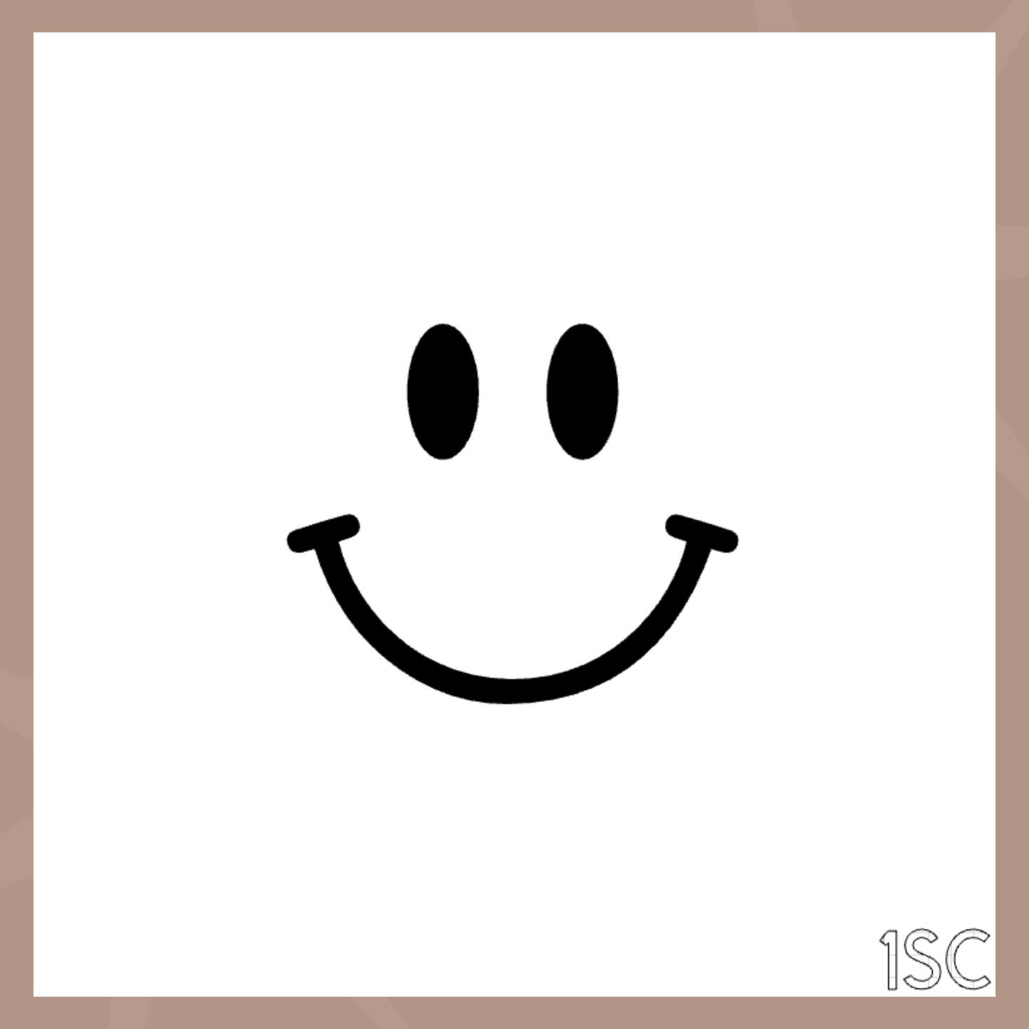 Smiley Face Cookie Stencil
