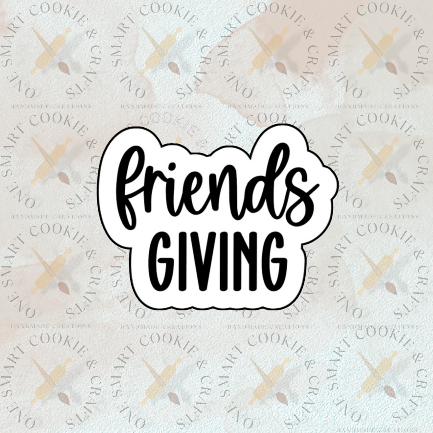 Friendsgiving Cookie Cutter