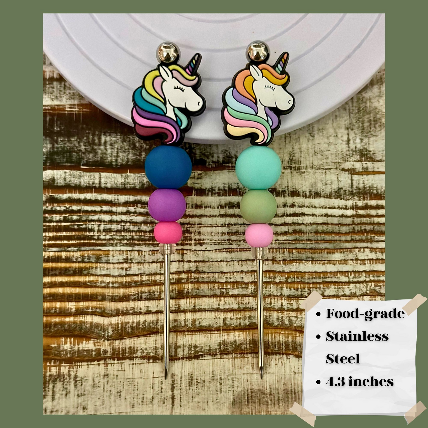 Escribano de galletas de unicornio