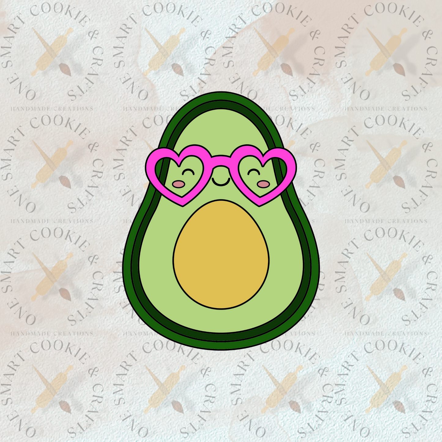 Cortador de galletas de aguacate