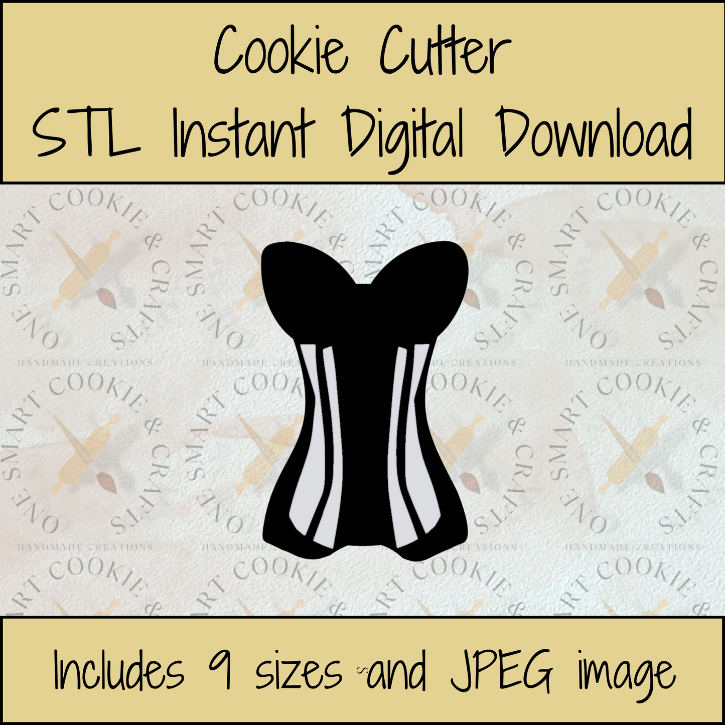 Lingerie Cookie Cutter STL File