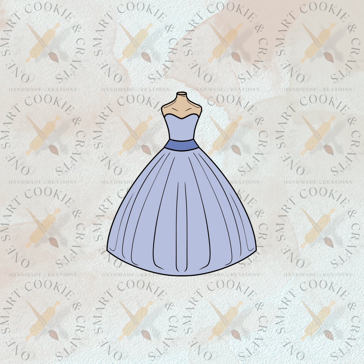 Cortador de galletas de vestido